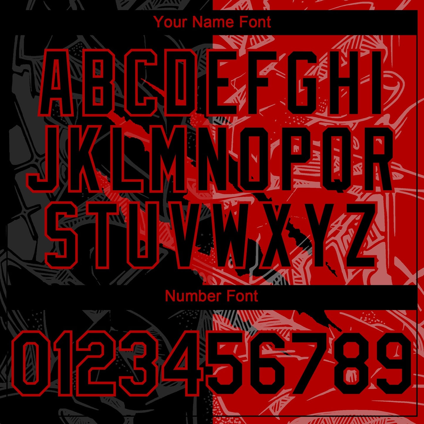 Custom Graffiti Pattern Black-Red 3D Scratch Authentic Baseball Jersey - Sky-Custom
