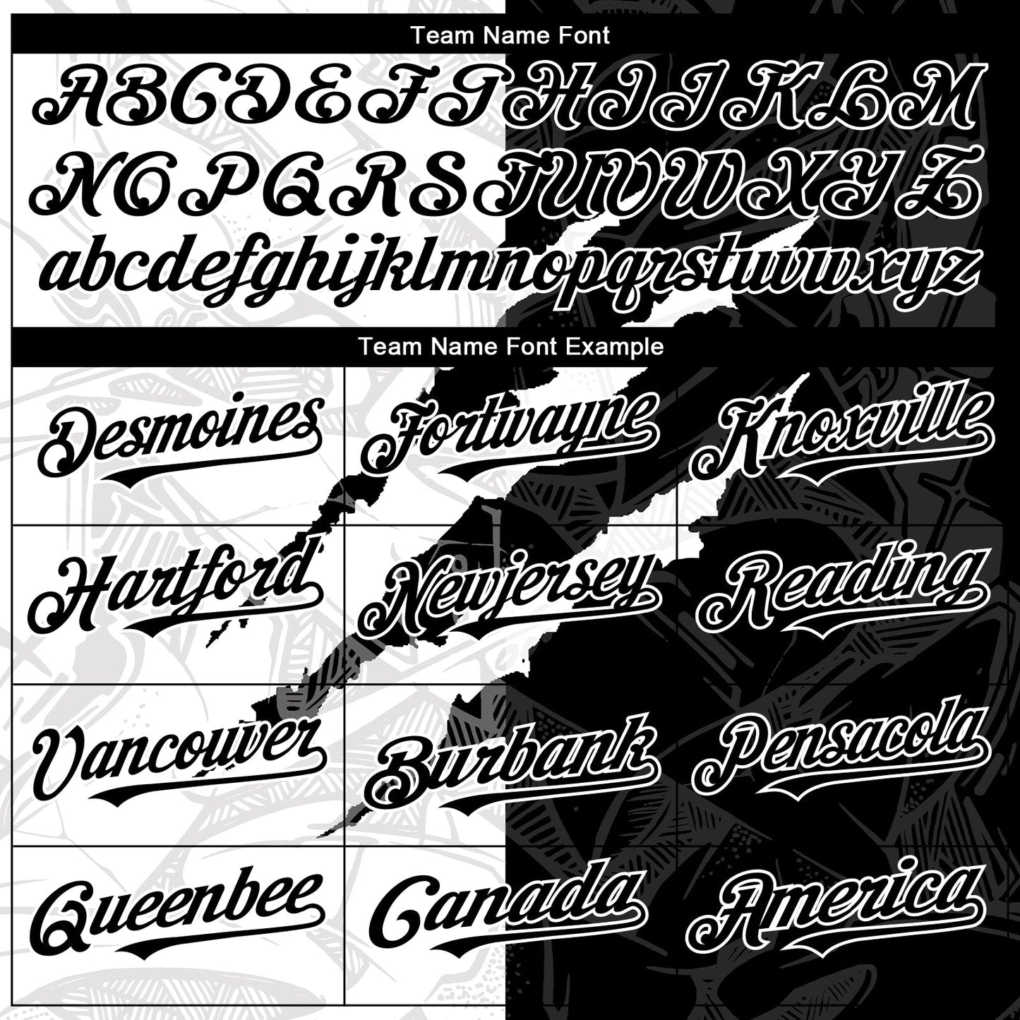 Custom Graffiti Pattern Black-White 3D Scratch Authentic Baseball Jersey - Sky-Custom