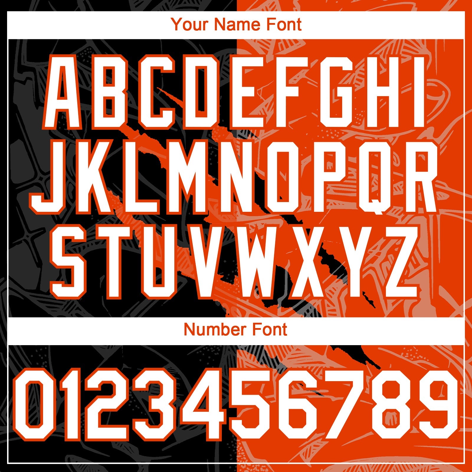 Custom Graffiti Pattern White Black-Orange 3D Scratch Authentic Baseball Jersey - Sky-Custom