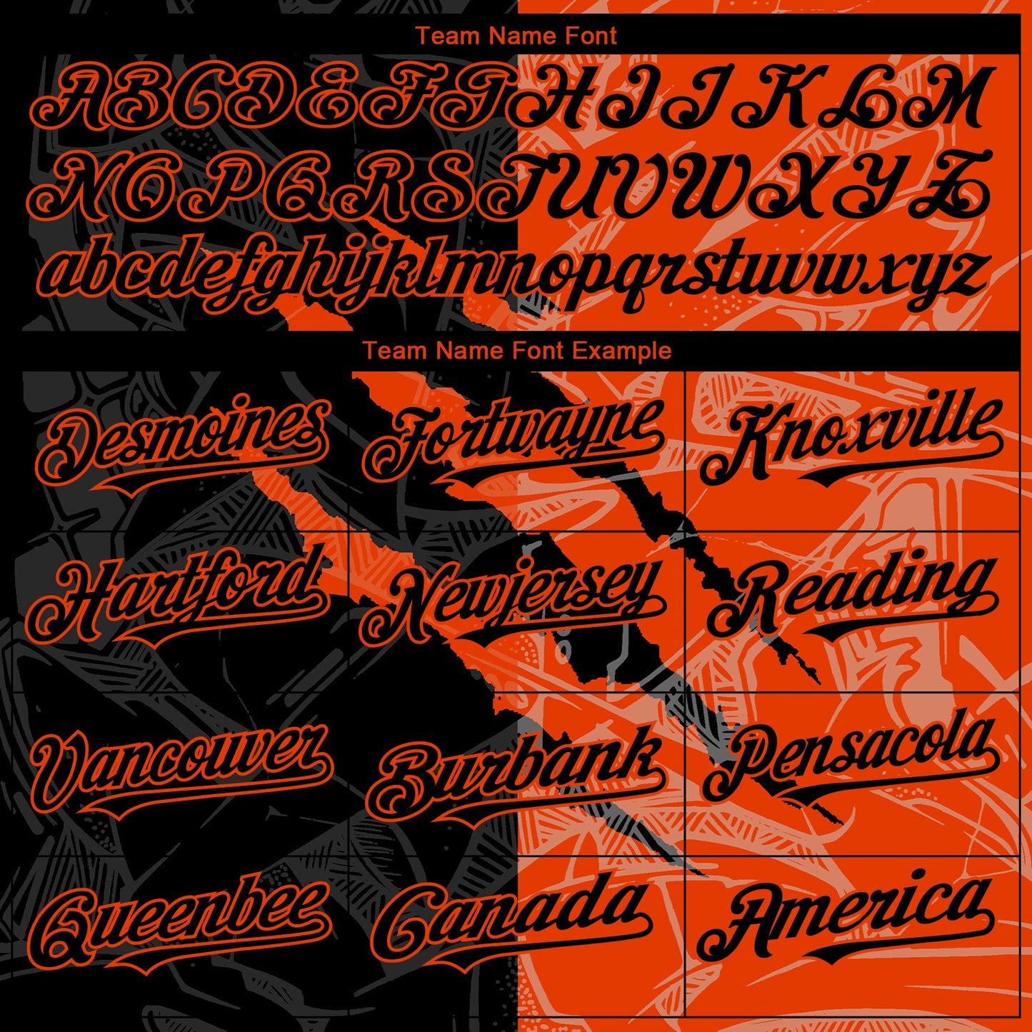 Custom Graffiti Pattern Black-Orange 3D Scratch Authentic Baseball Jersey - Sky-Custom