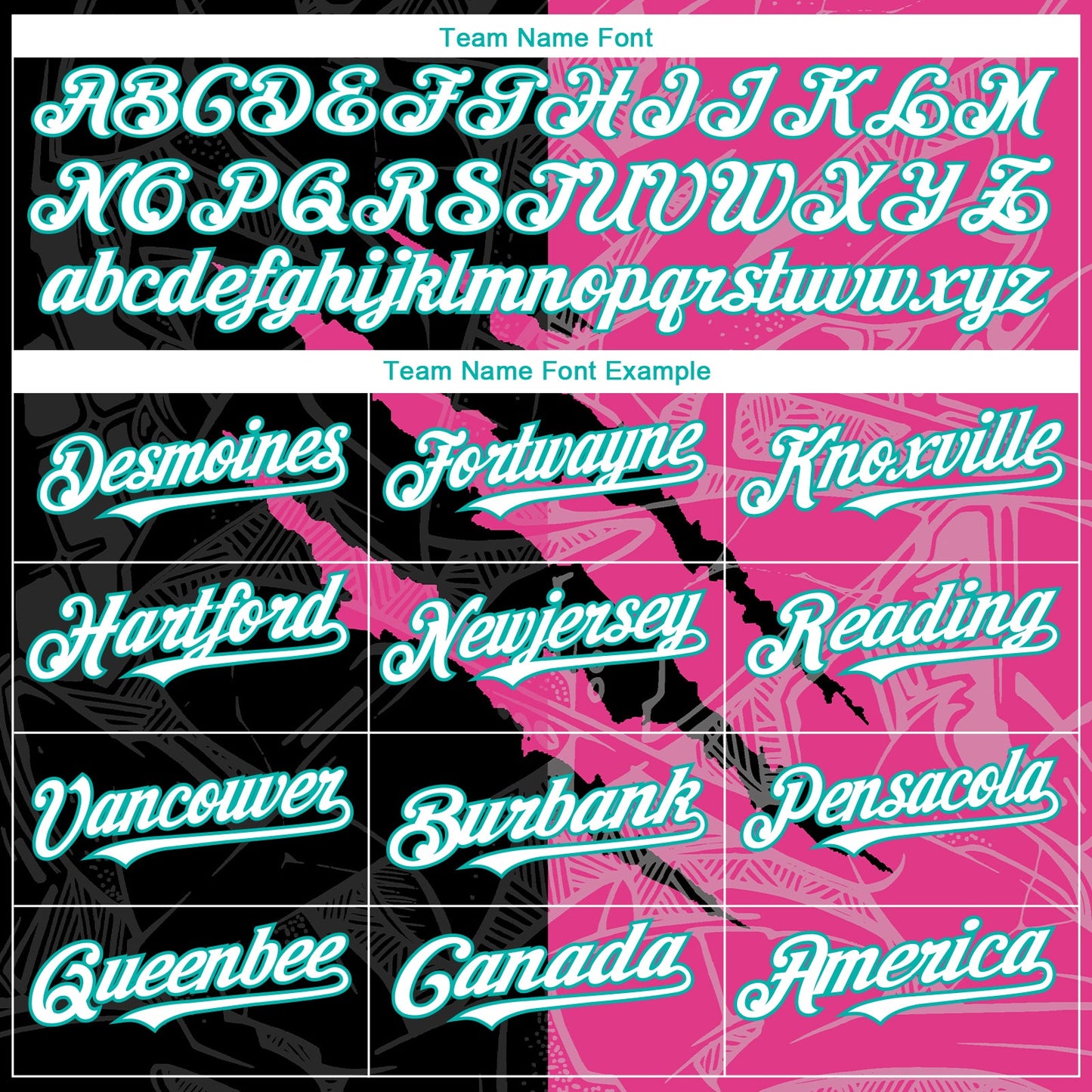 Custom Graffiti Pattern White Black Pink-Aqua 3D Scratch Authentic Baseball Jersey - Sky-Custom