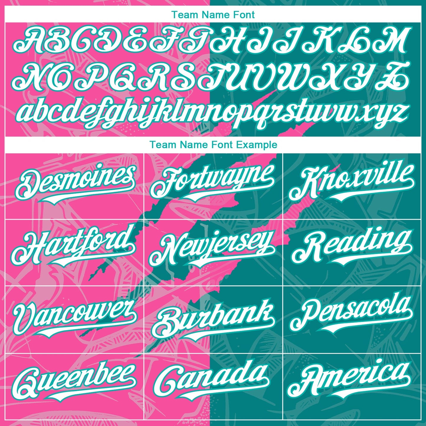 Custom Graffiti Pattern White Teal-Pink 3D Scratch Authentic Baseball Jersey - Sky-Custom