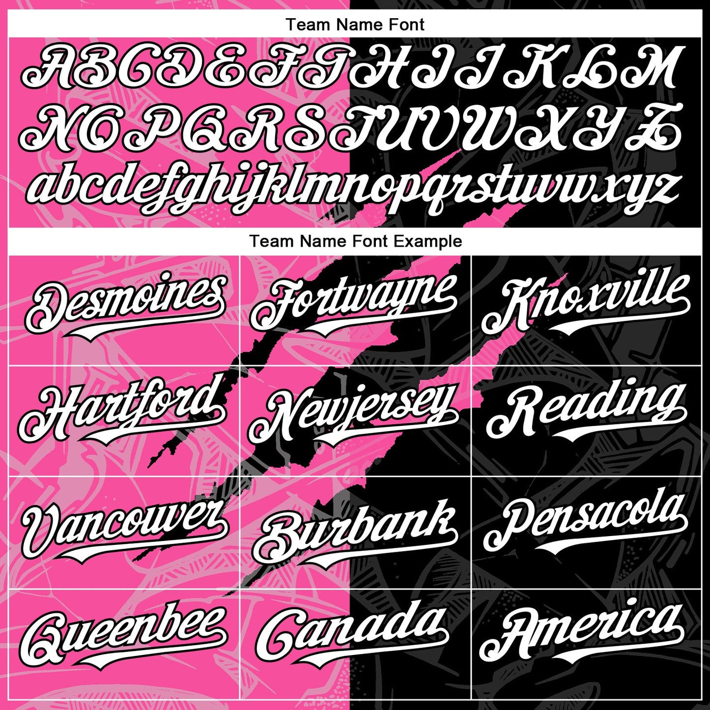 Custom Graffiti Pattern White Black-Pink 3D Scratch Authentic Baseball Jersey - Sky-Custom