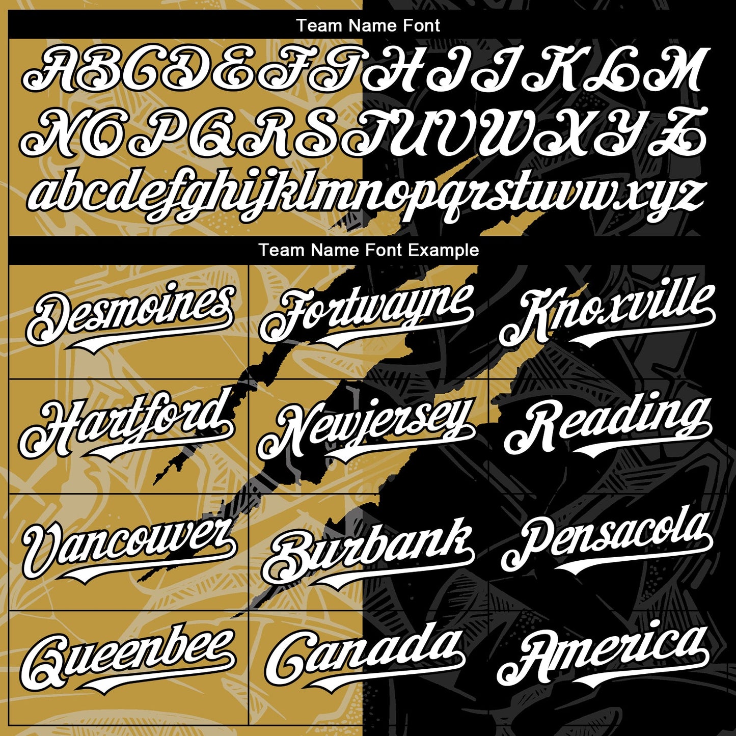 Custom Graffiti Pattern White Black-Old Gold 3D Scratch Authentic Baseball Jersey - Sky-Custom