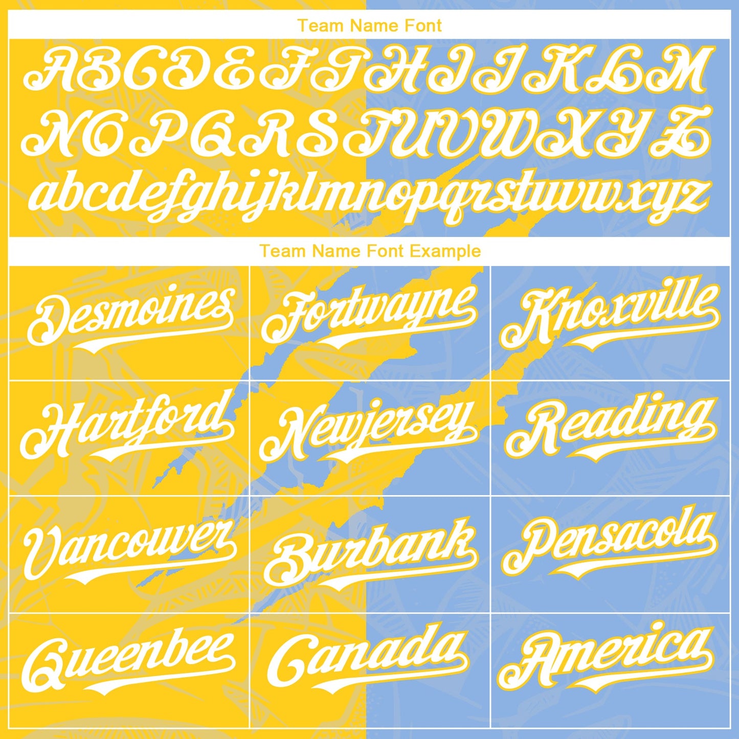 Custom Graffiti Pattern White Light Blue-Yellow 3D Scratch Authentic Baseball Jersey - Sky-Custom