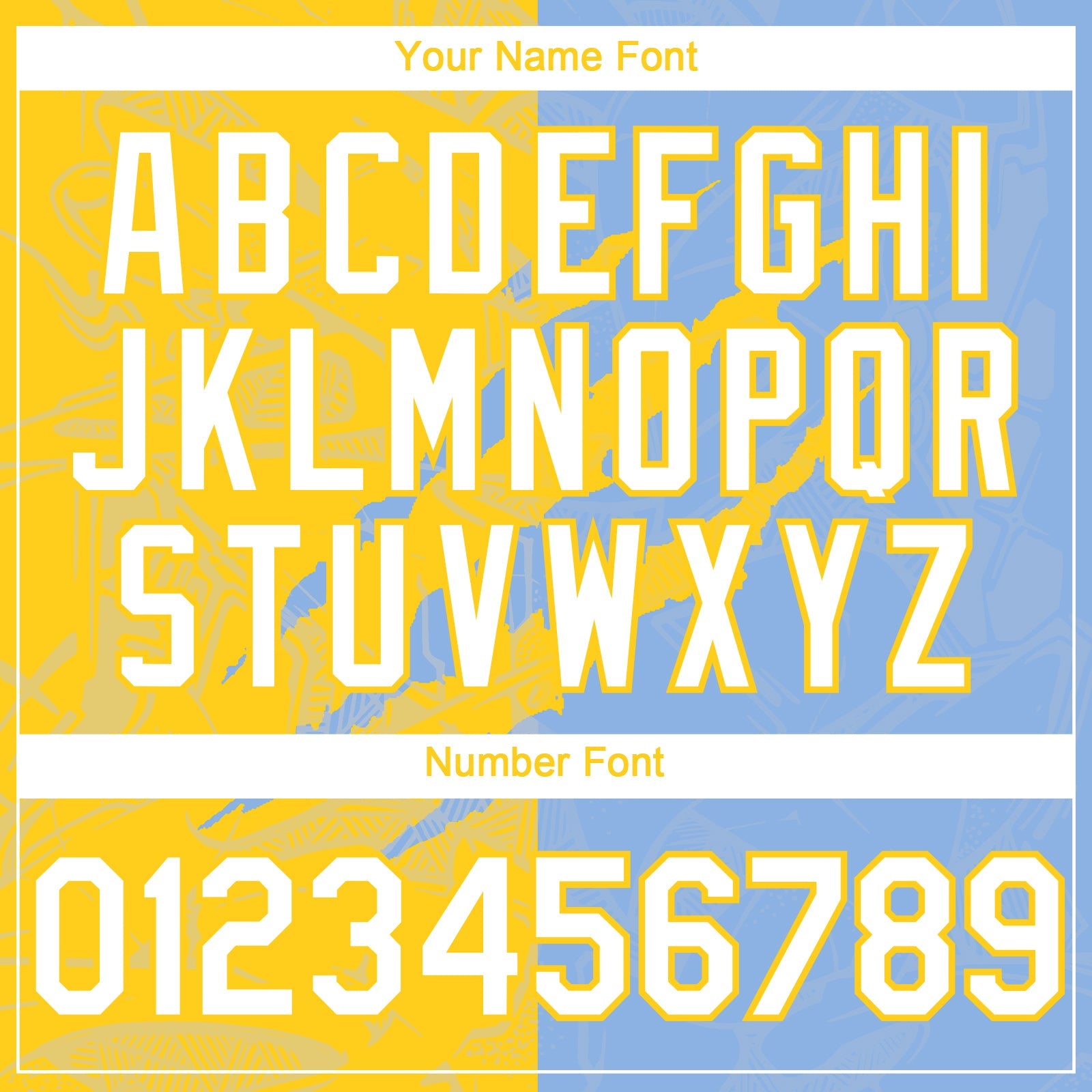 Custom Graffiti Pattern White Light Blue-Yellow 3D Scratch Authentic Baseball Jersey - Sky-Custom