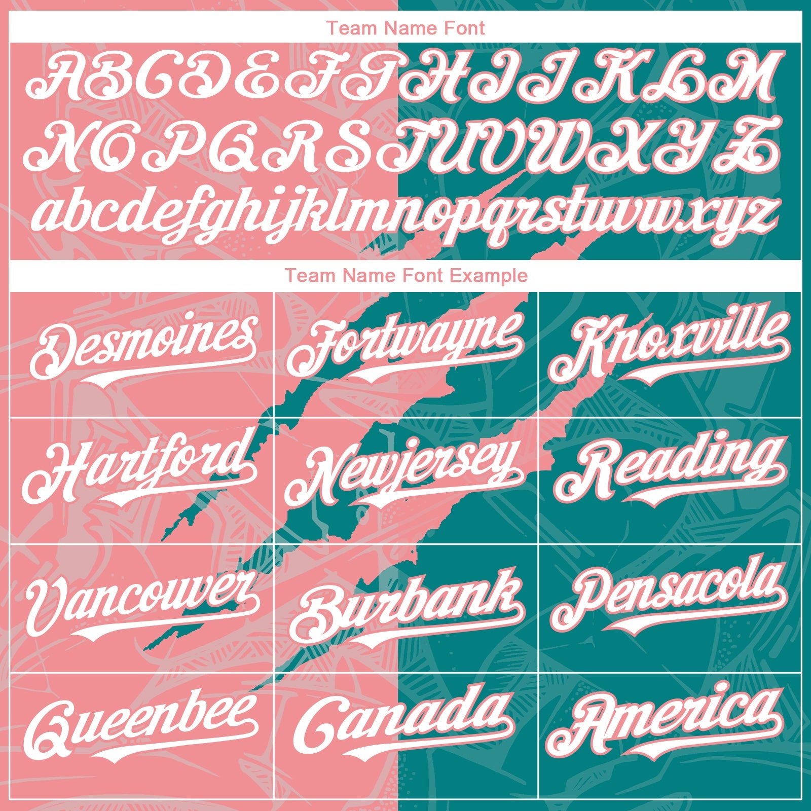 Custom Graffiti Pattern White Teal-Medium Pink 3D Scratch Authentic Baseball Jersey - Sky-Custom