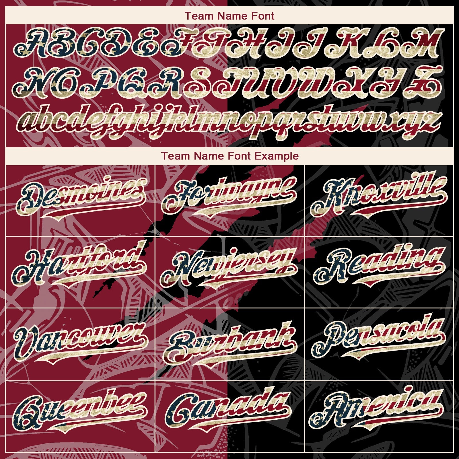 Custom Graffiti Pattern Vintage USA Flag Black Crimson-Cream 3D Scratch Authentic Baseball Jersey - Sky-Custom