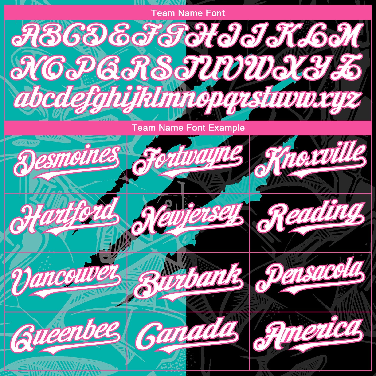 Custom Graffiti Pattern White Black Aqua-Pink 3D Scratch Authentic Baseball Jersey - Sky-Custom