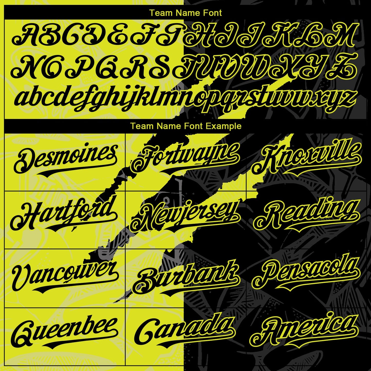 Custom Graffiti Pattern Black-Neon Yellow 3D Scratch Authentic Baseball Jersey - Sky-Custom