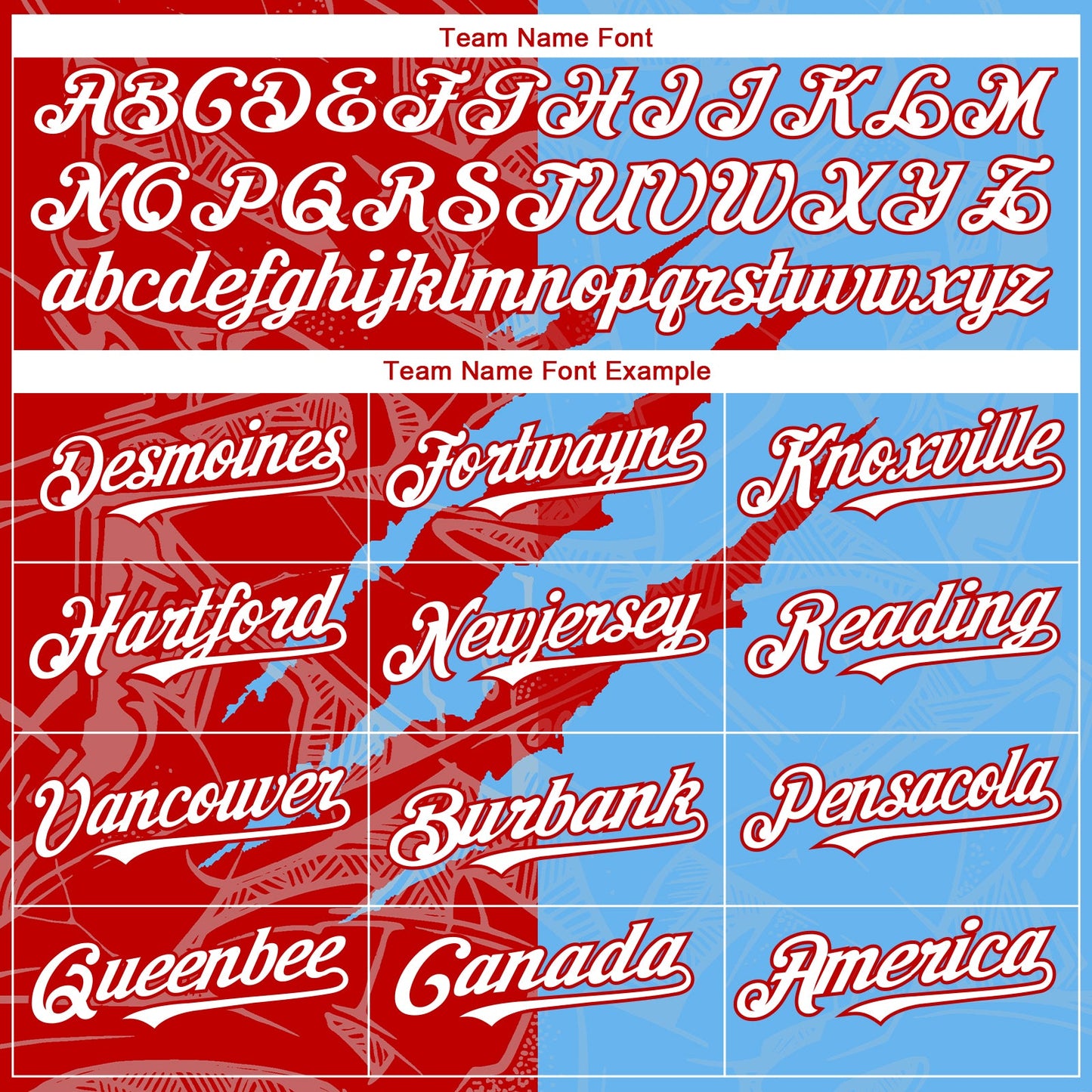 Custom Graffiti Pattern White Sky Blue-Red 3D Scratch Authentic Baseball Jersey - Sky-Custom
