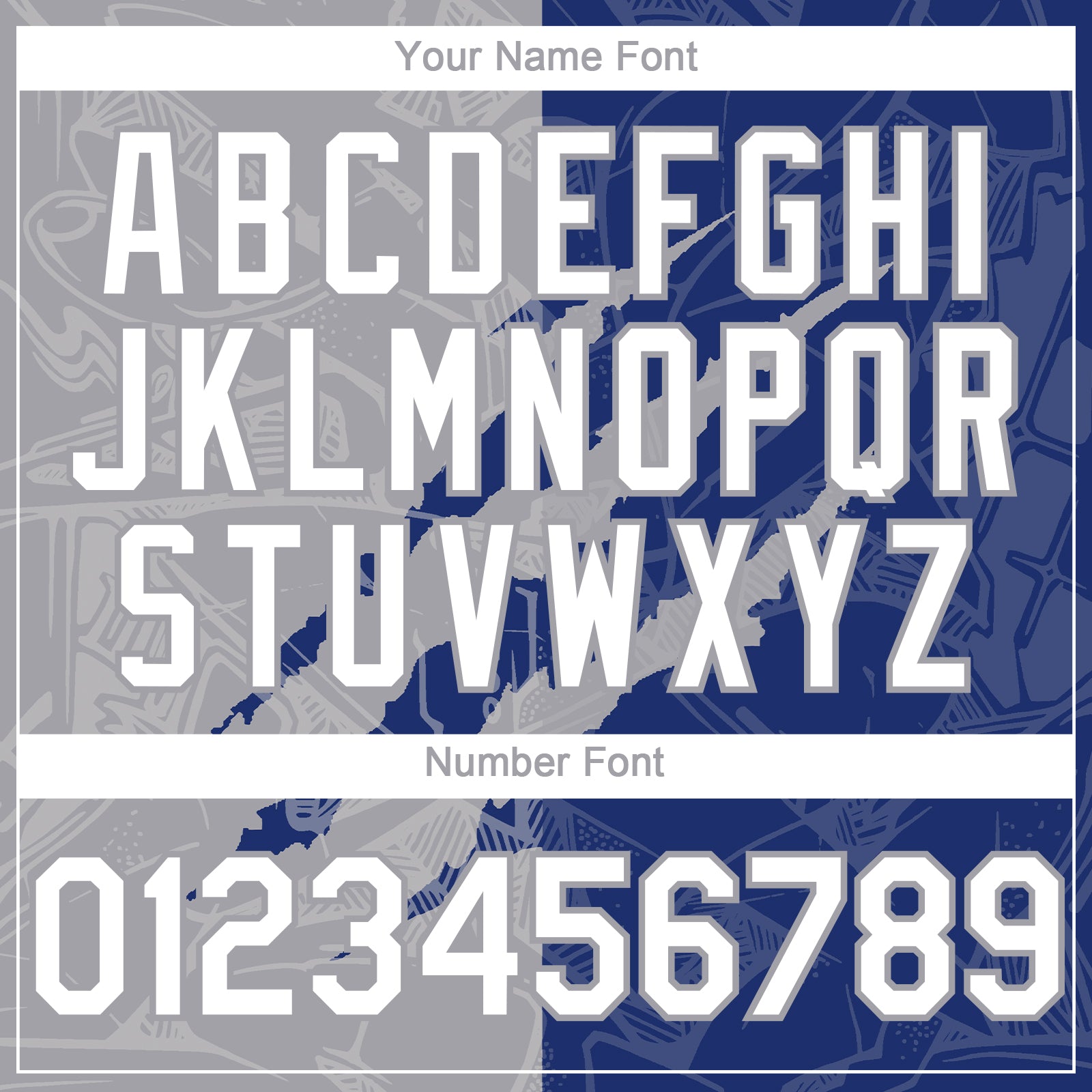 Custom Graffiti Pattern White Royal-Gray 3D Scratch Authentic Baseball Jersey - Sky-Custom