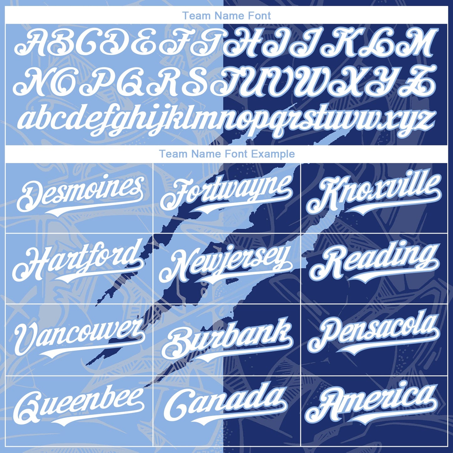 Custom Graffiti Pattern White Royal-Light Blue 3D Scratch Authentic Baseball Jersey - Sky-Custom