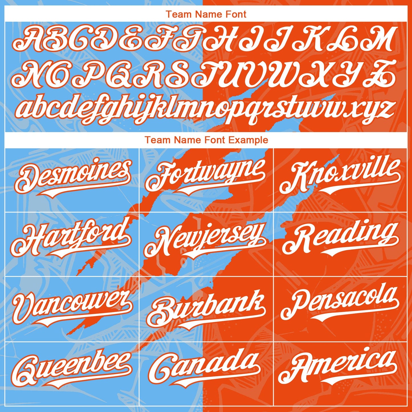 Custom Graffiti Pattern White Orange-Sky Blue 3D Scratch Authentic Baseball Jersey - Sky-Custom
