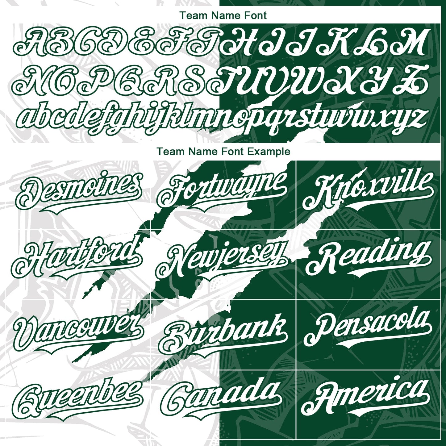 Custom Graffiti Pattern White-Green 3D Scratch Authentic Baseball Jersey - Sky-Custom