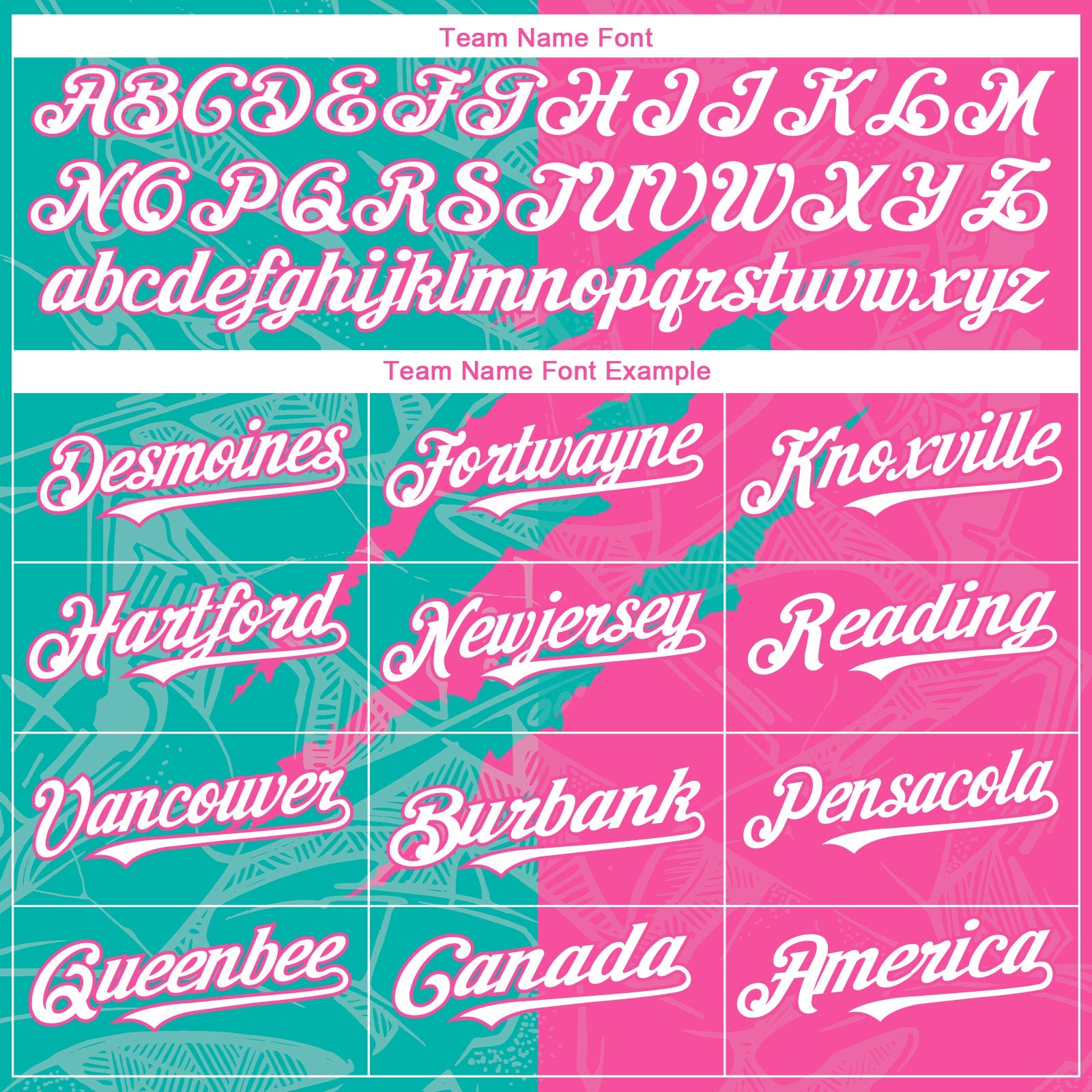 Custom Graffiti Pattern White Pink-Aqua 3D Scratch Authentic Baseball Jersey - Sky-Custom