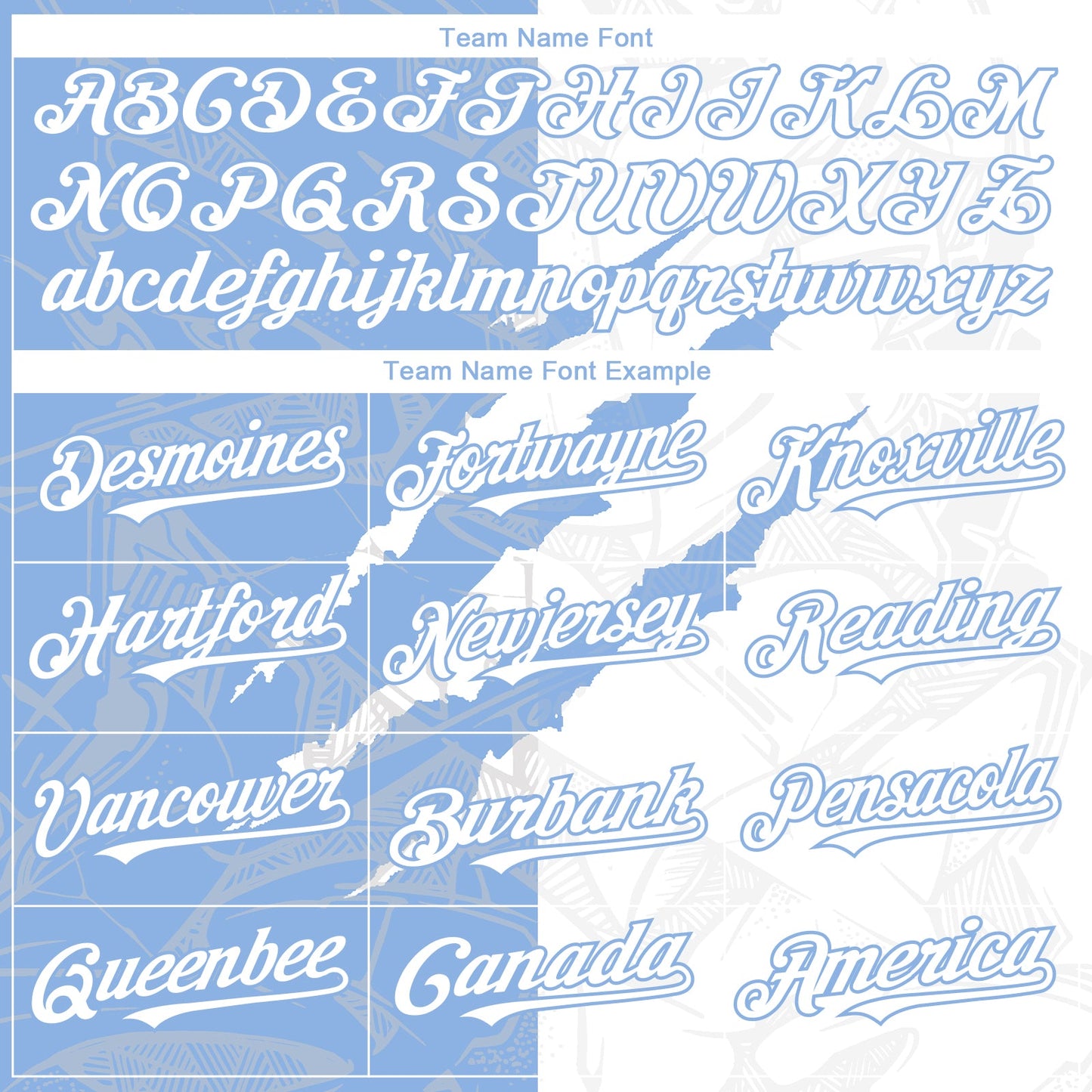 Custom Graffiti Pattern White-Light Blue 3D Scratch Authentic Baseball Jersey - Sky-Custom