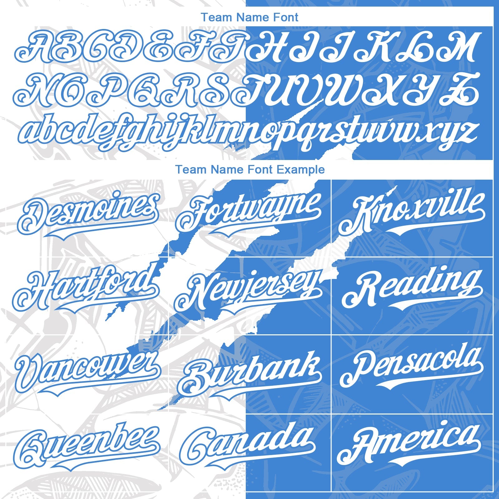 Custom Graffiti Pattern White-Electric Blue 3D Scratch Authentic Baseball Jersey - Sky-Custom