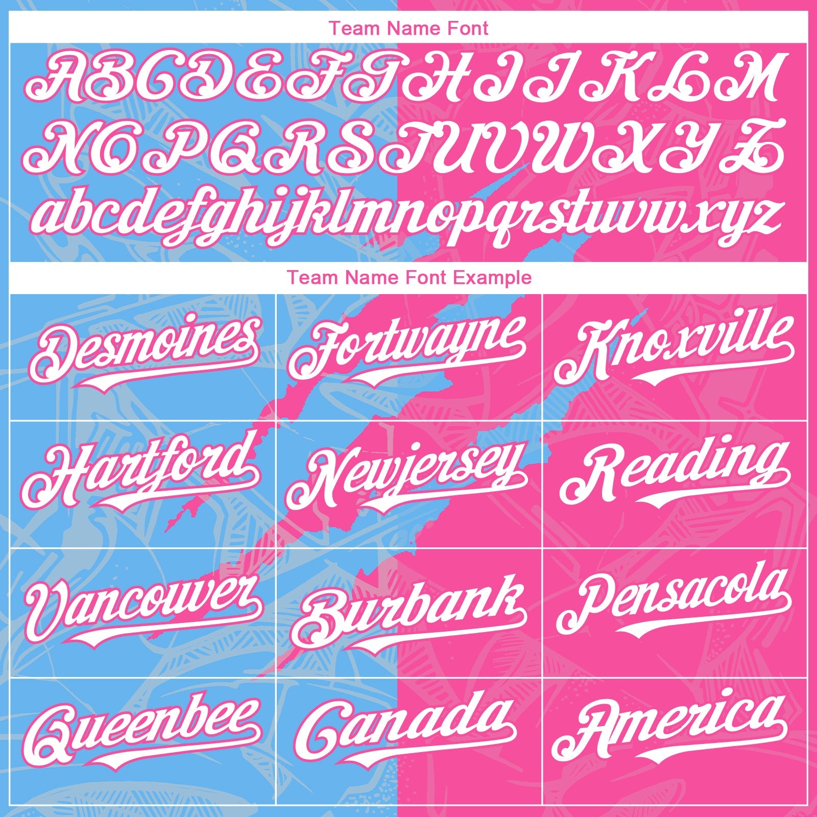 Custom Graffiti Pattern White Pink-Sky Blue 3D Scratch Authentic Baseball Jersey - Sky-Custom