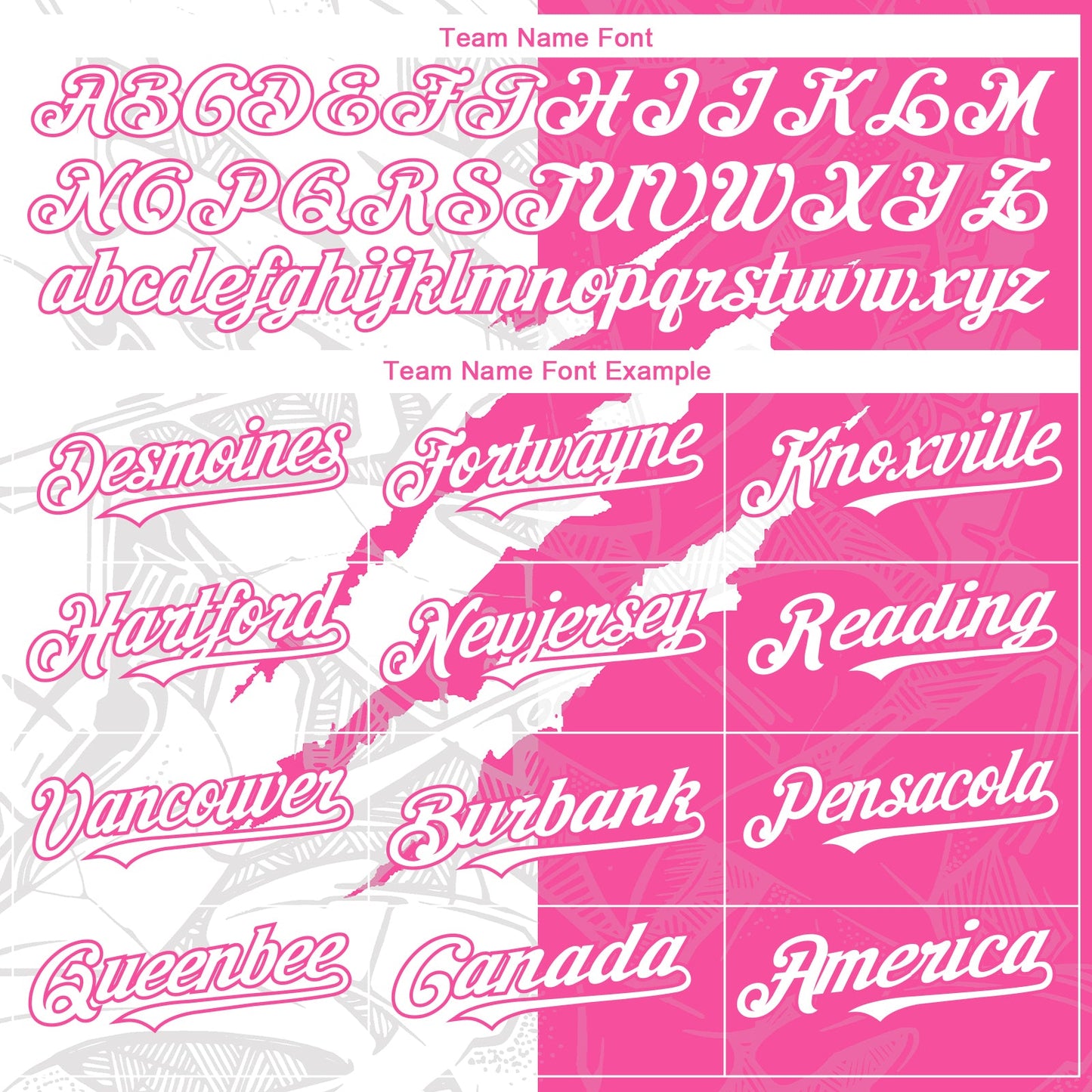 Custom Graffiti Pattern White-Pink 3D Scratch Authentic Baseball Jersey - Sky-Custom