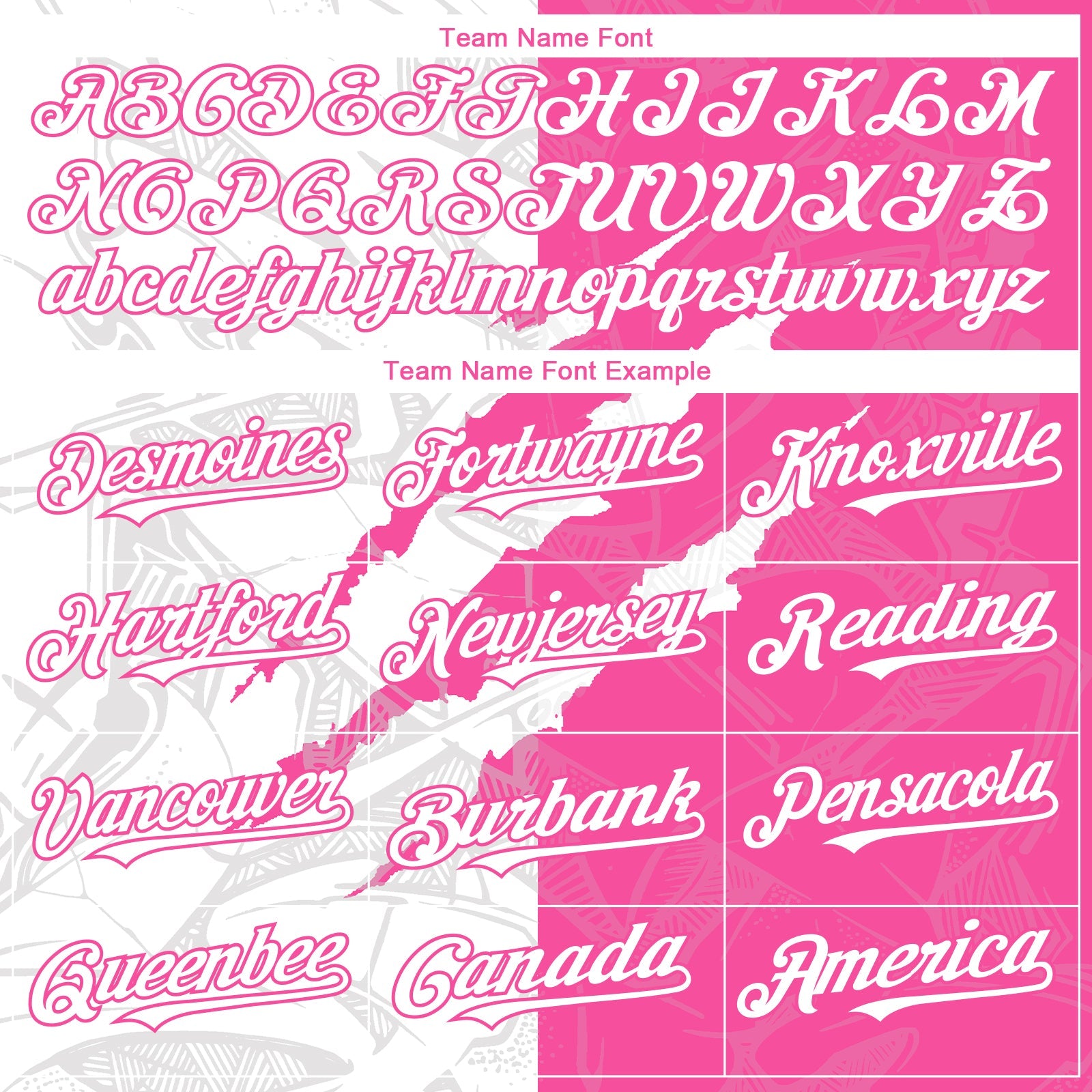 Custom Graffiti Pattern White-Pink 3D Scratch Authentic Baseball Jersey - Sky-Custom