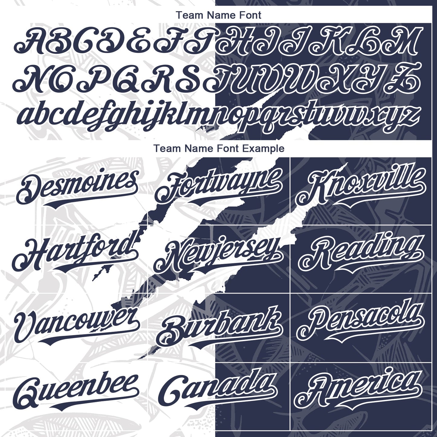 Custom Graffiti Pattern Navy-White 3D Scratch Authentic Baseball Jersey - Sky-Custom