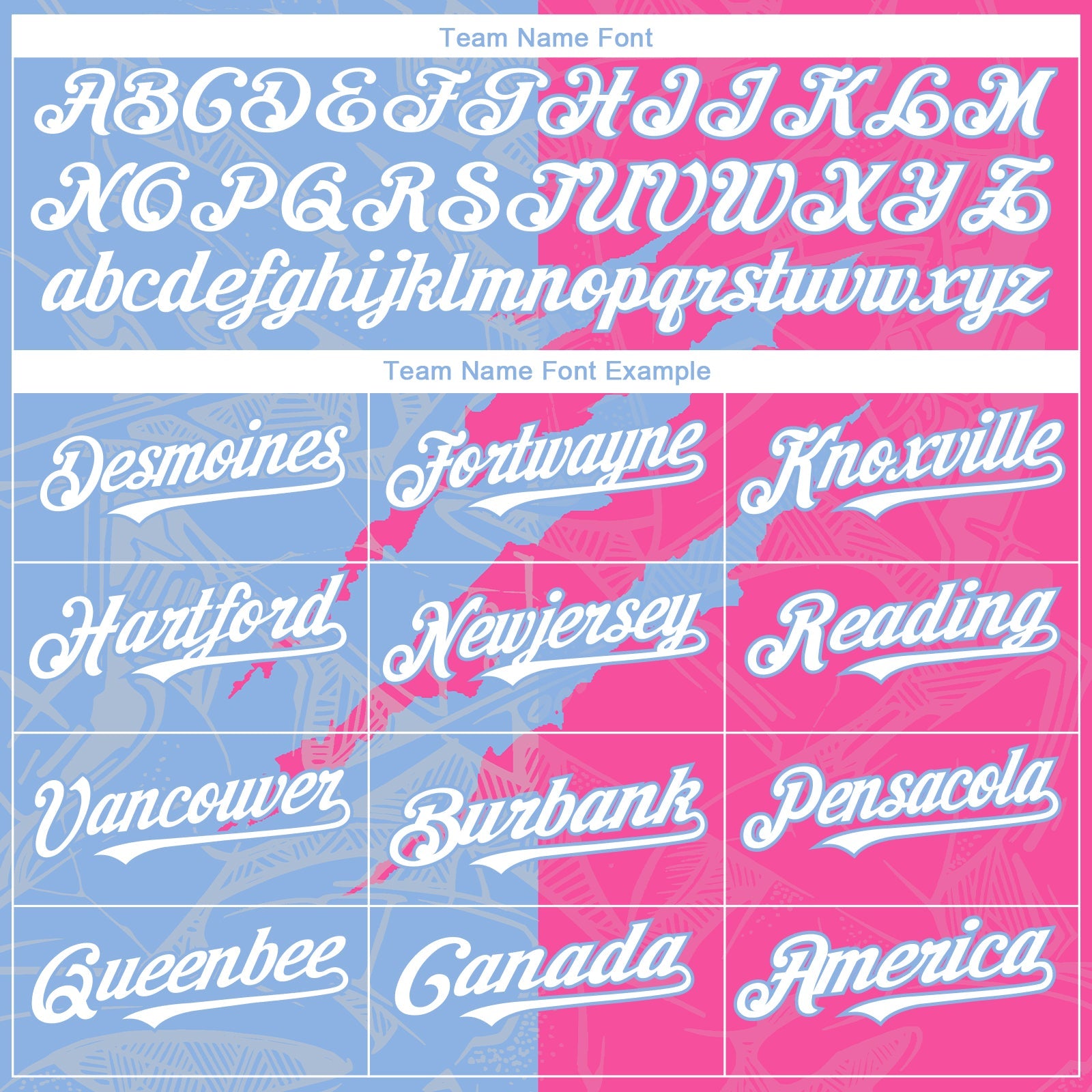Custom Graffiti Pattern White Pink-Light Blue 3D Scratch Authentic Baseball Jersey - Sky-Custom