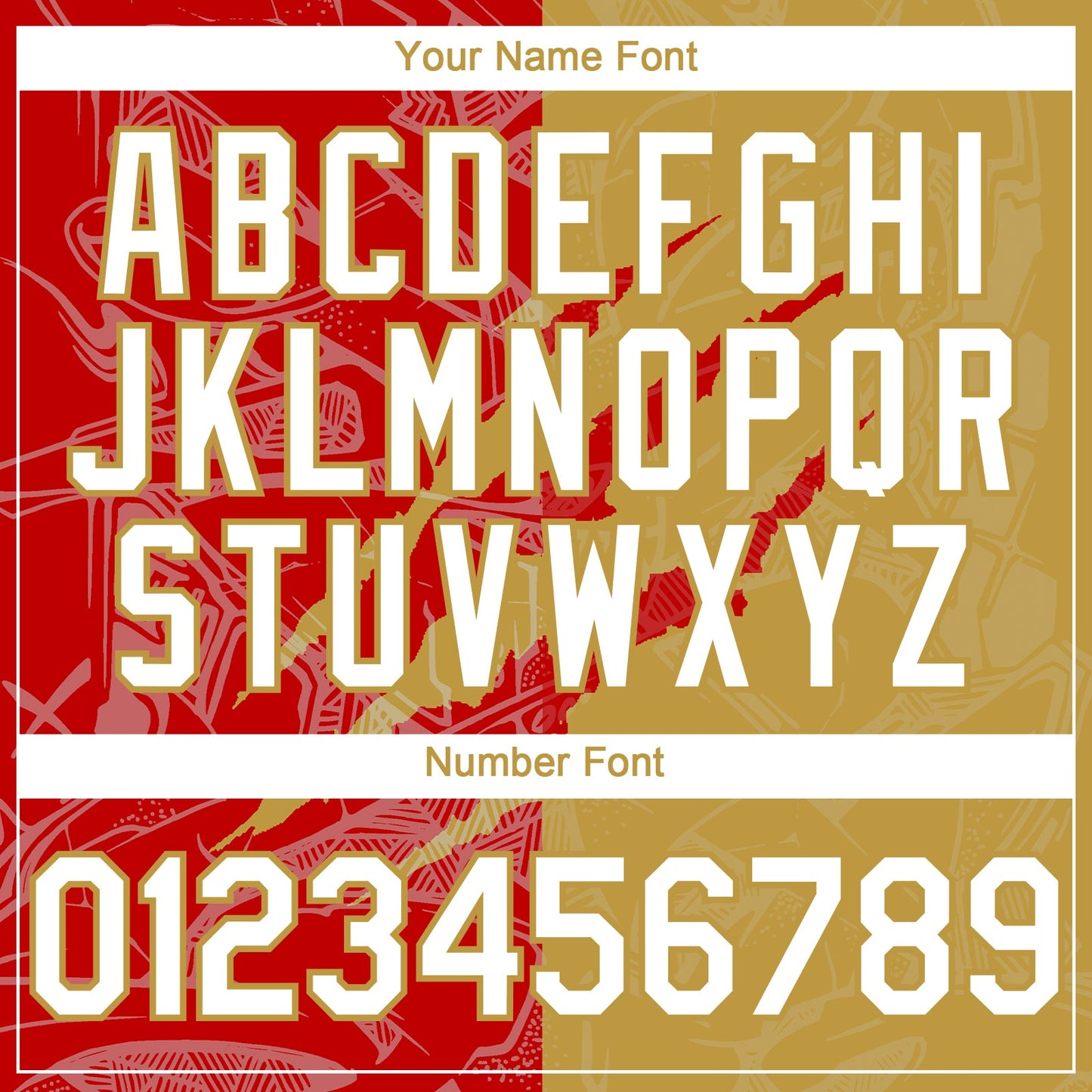 Custom Graffiti Pattern White Old Gold-Red 3D Scratch Authentic Baseball Jersey - Sky-Custom
