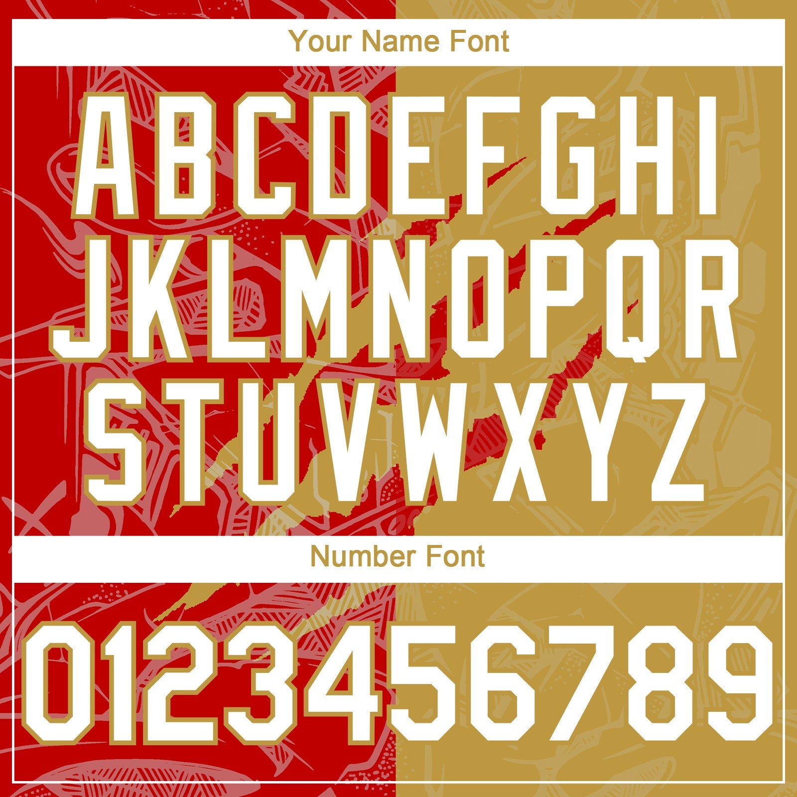 Custom Graffiti Pattern White Old Gold-Red 3D Scratch Authentic Baseball Jersey - Sky-Custom