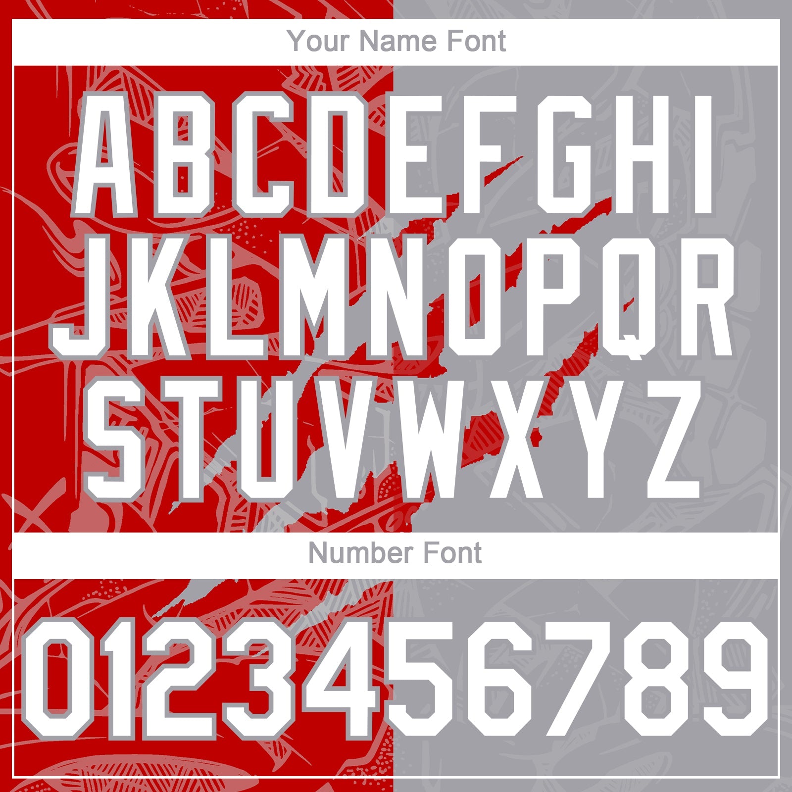 Custom Graffiti Pattern White Gray-Red 3D Scratch Authentic Baseball Jersey - Sky-Custom