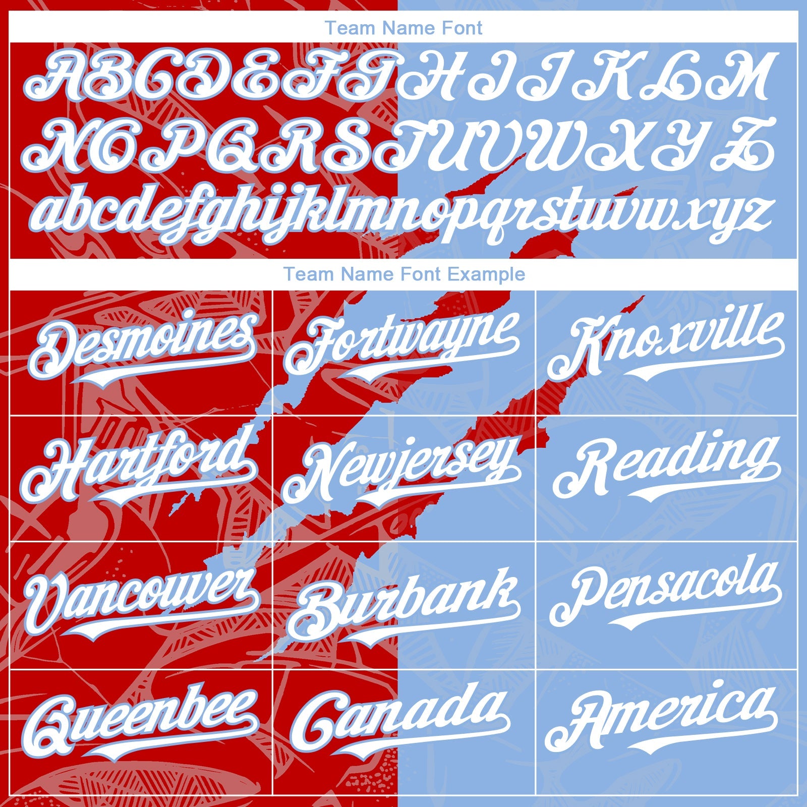 Custom Graffiti Pattern White Light Blue-Red 3D Scratch Authentic Baseball Jersey - Sky-Custom