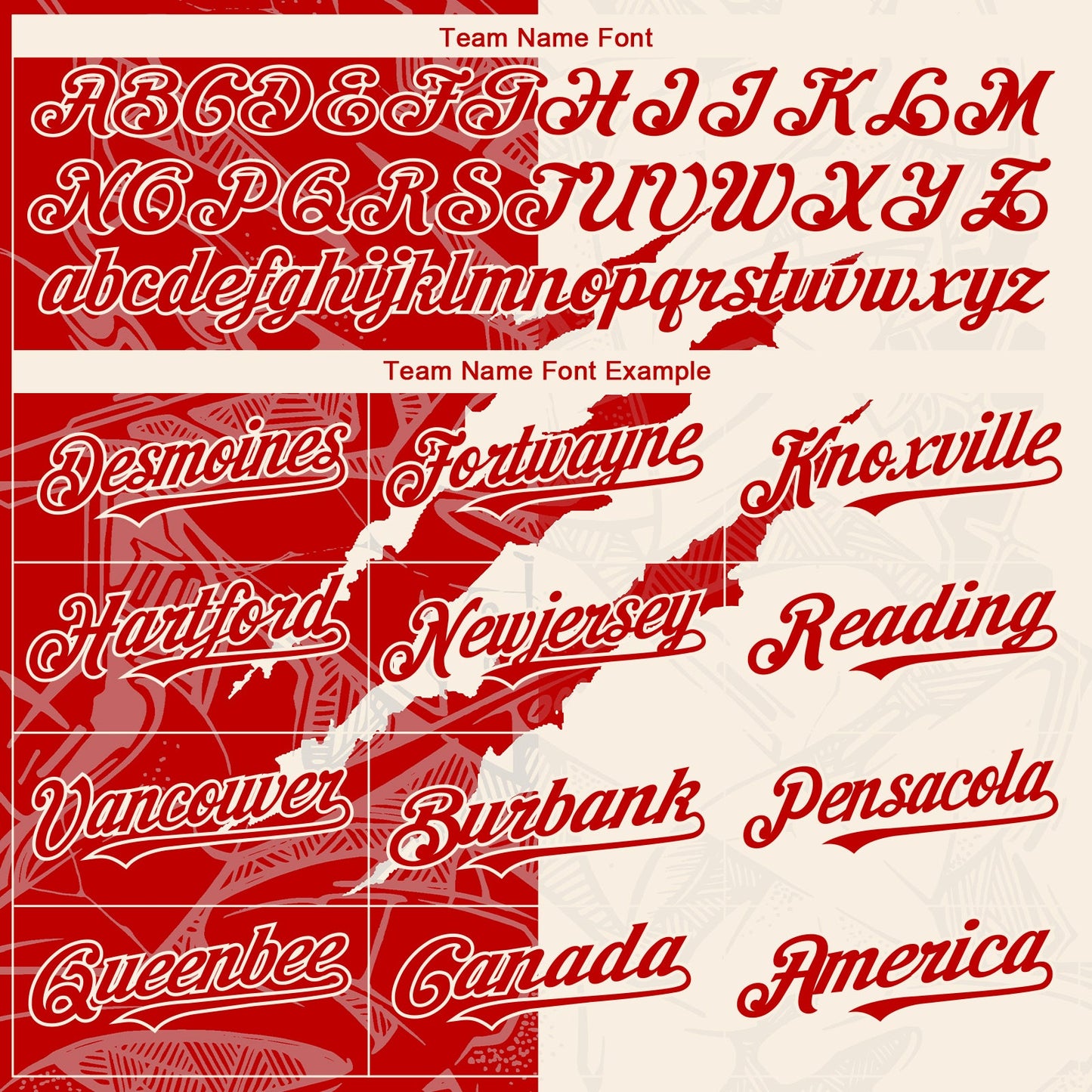 Custom Graffiti Pattern Red-Cream 3D Scratch Authentic Baseball Jersey - Sky-Custom