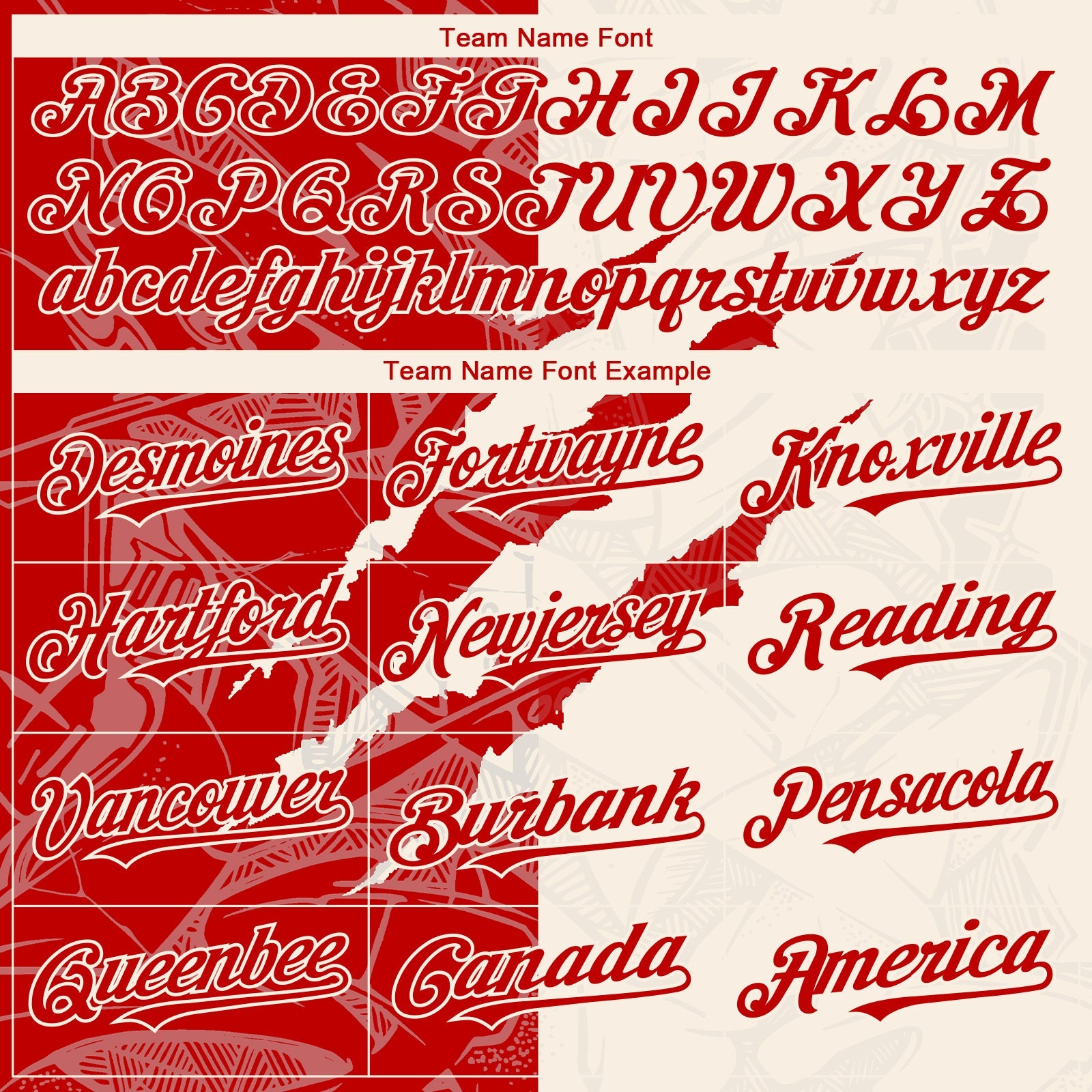 Custom Graffiti Pattern Red-Cream 3D Scratch Authentic Baseball Jersey - Sky-Custom