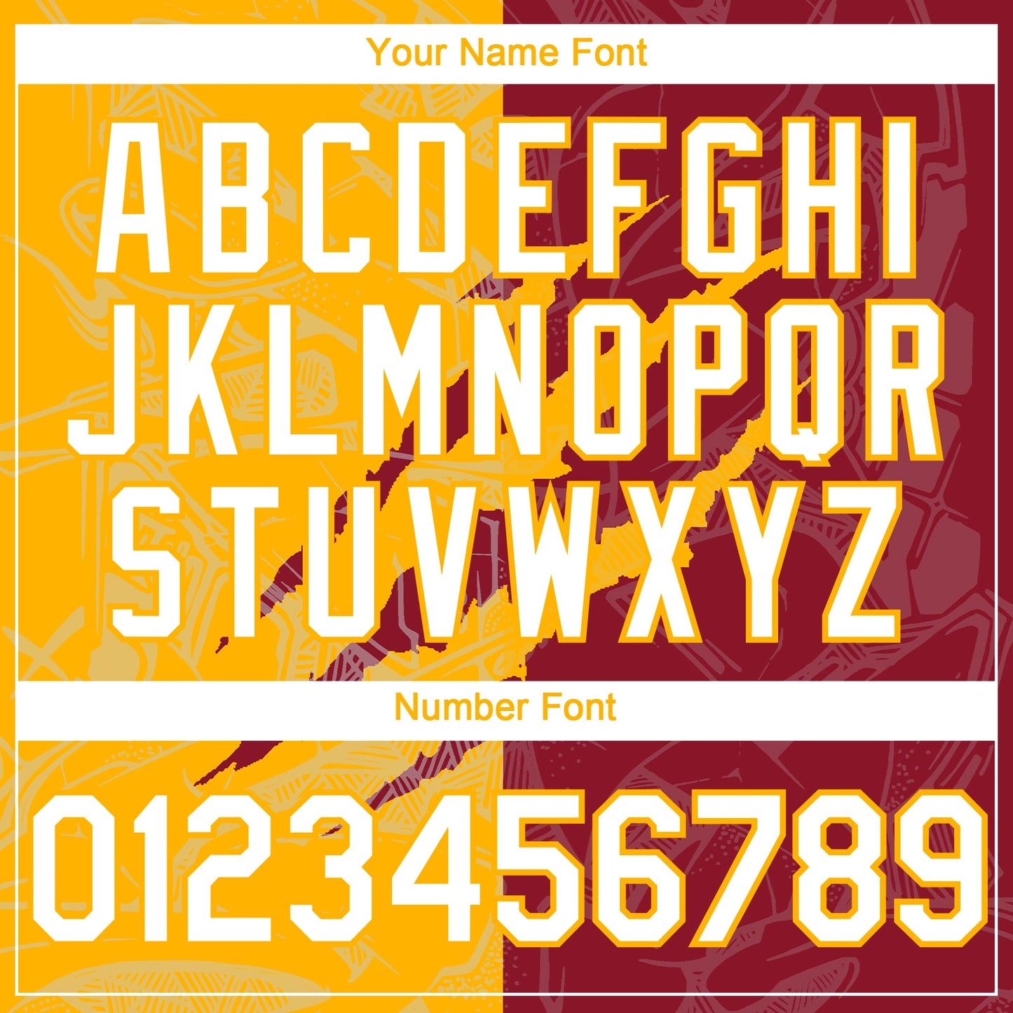 Custom Graffiti Pattern White Crimson-Gold 3D Scratch Authentic Baseball Jersey - Sky-Custom