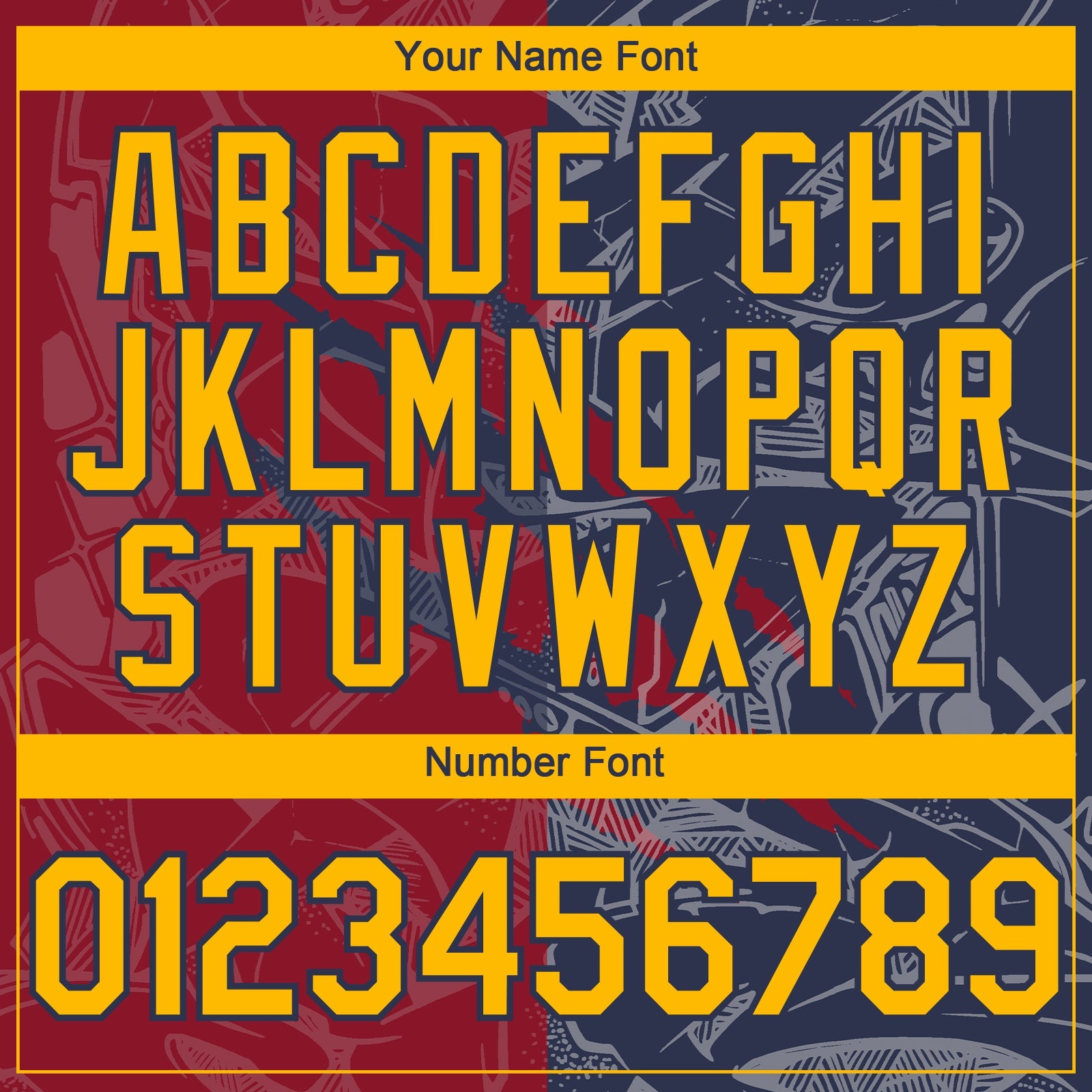 Custom Graffiti Pattern Gold Navy-Crimson 3D Scratch Authentic Baseball Jersey - Sky-Custom