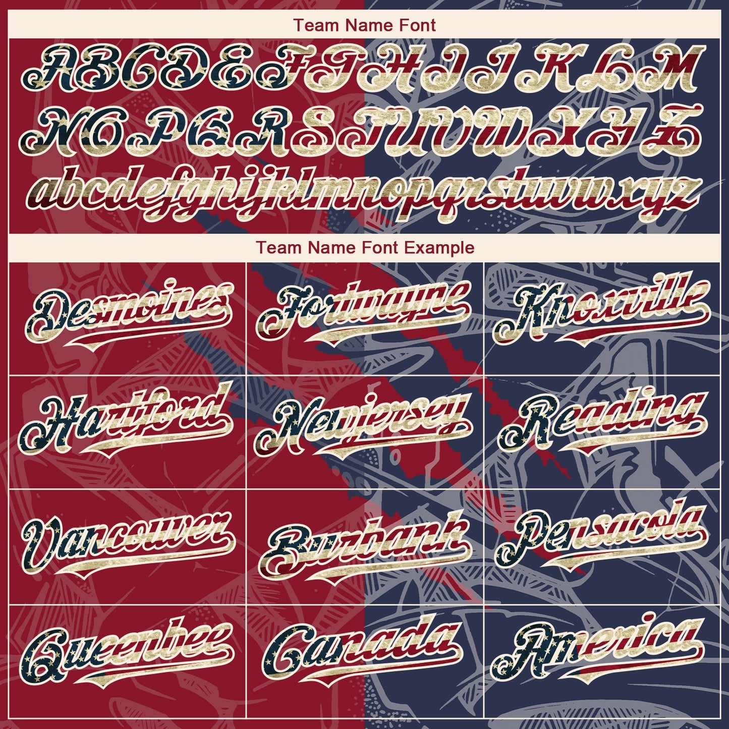 Custom Graffiti Pattern Vintage USA Flag Navy Crimson-Cream 3D Scratch Authentic Baseball Jersey - Sky-Custom