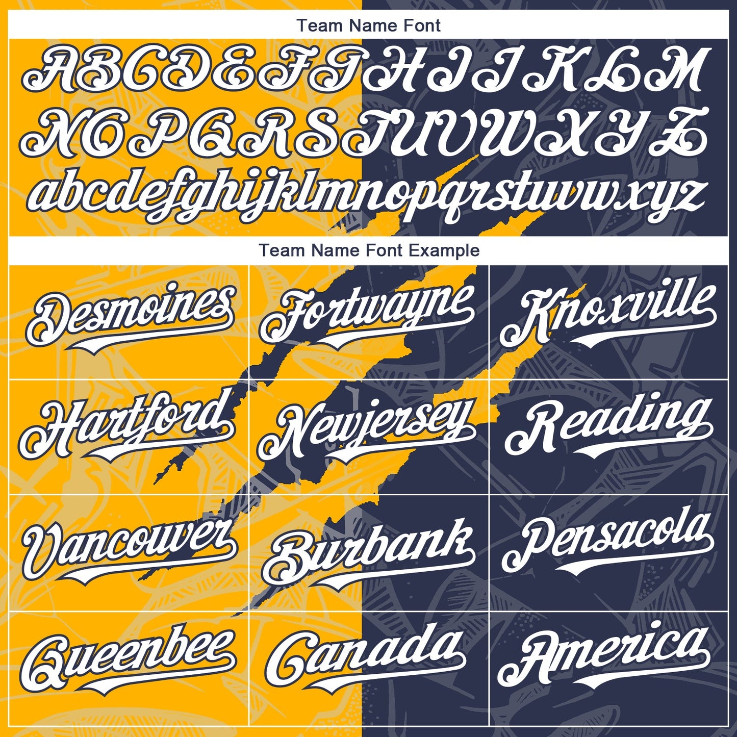 Custom Graffiti Pattern White Navy-Gold 3D Scratch Authentic Baseball Jersey - Sky-Custom
