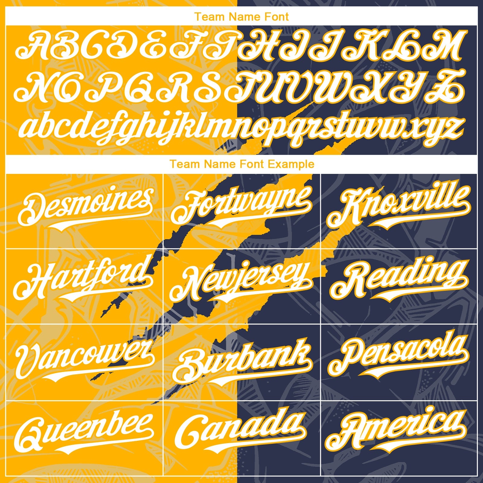 Custom Graffiti Pattern White Navy-Gold 3D Scratch Authentic Baseball Jersey - Sky-Custom