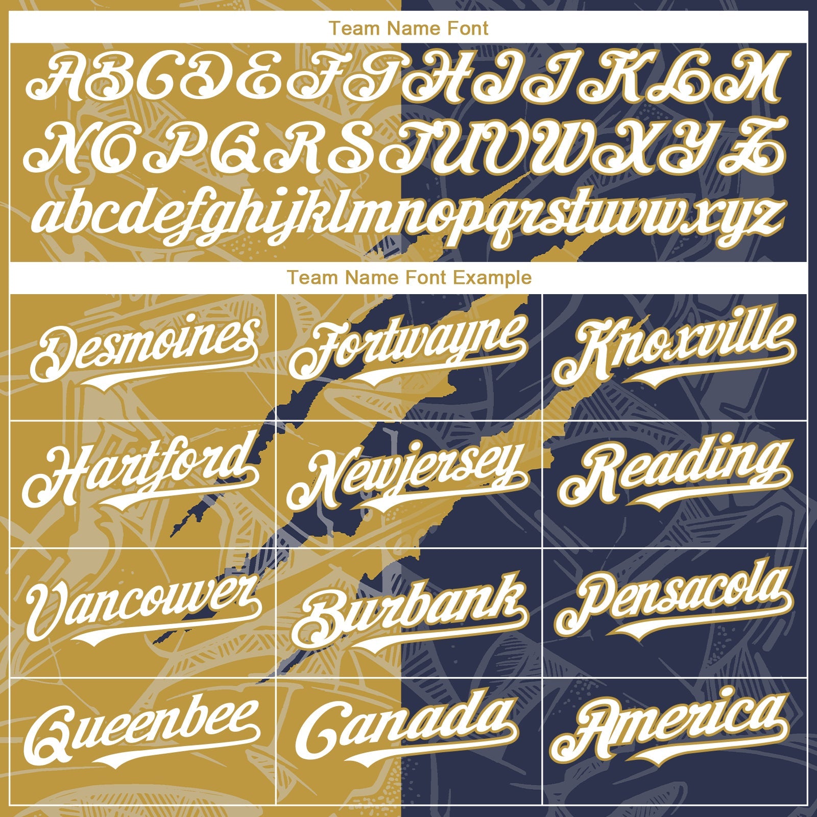 Custom Graffiti Pattern White Navy-Old Gold 3D Scratch Authentic Baseball Jersey - Sky-Custom
