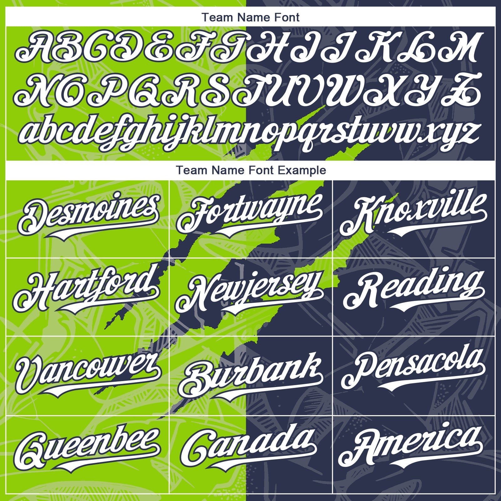 Custom Graffiti Pattern White Navy-Neon Green 3D Scratch Authentic Baseball Jersey - Sky-Custom