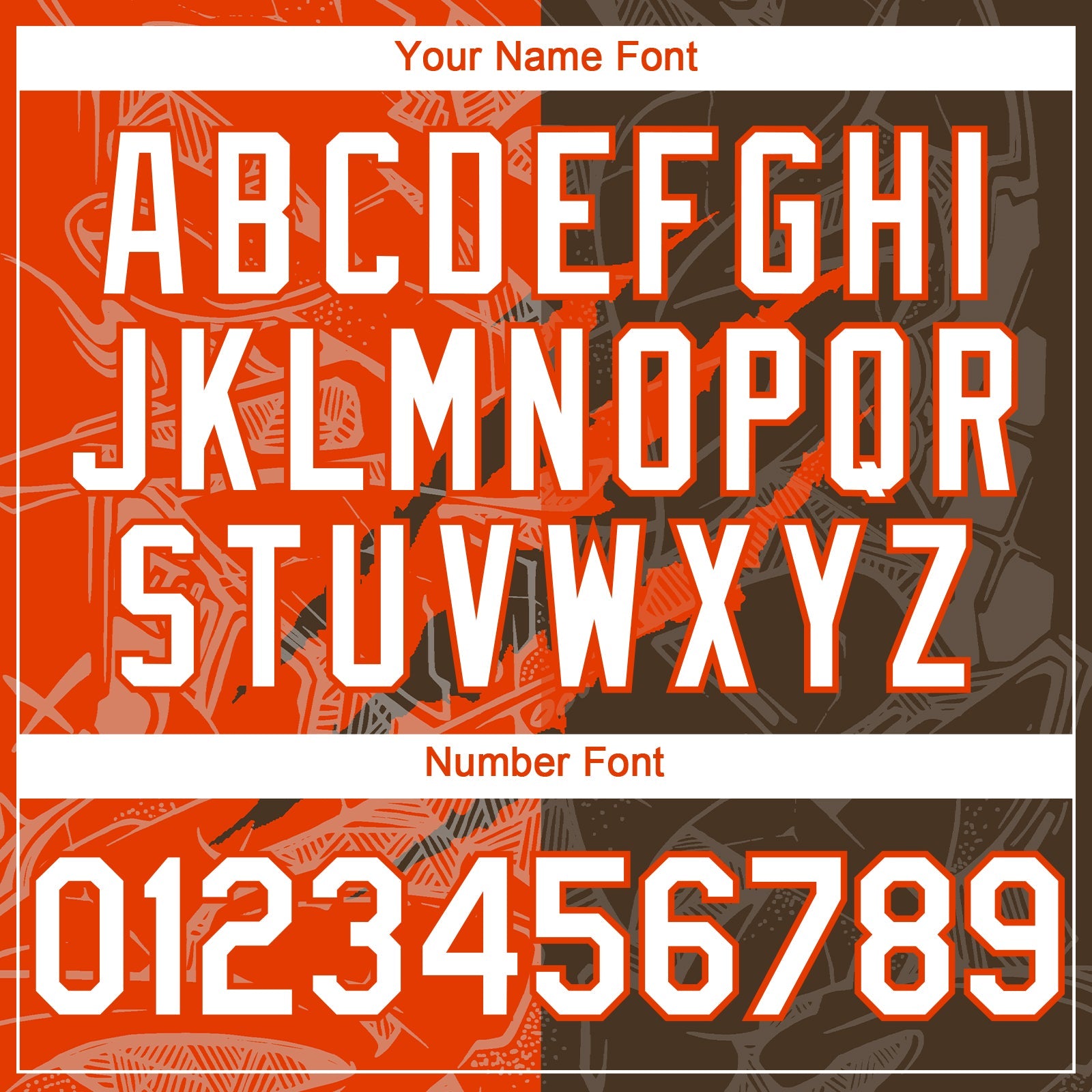 Custom Graffiti Pattern White Brown-Orange 3D Scratch Authentic Baseball Jersey - Sky-Custom