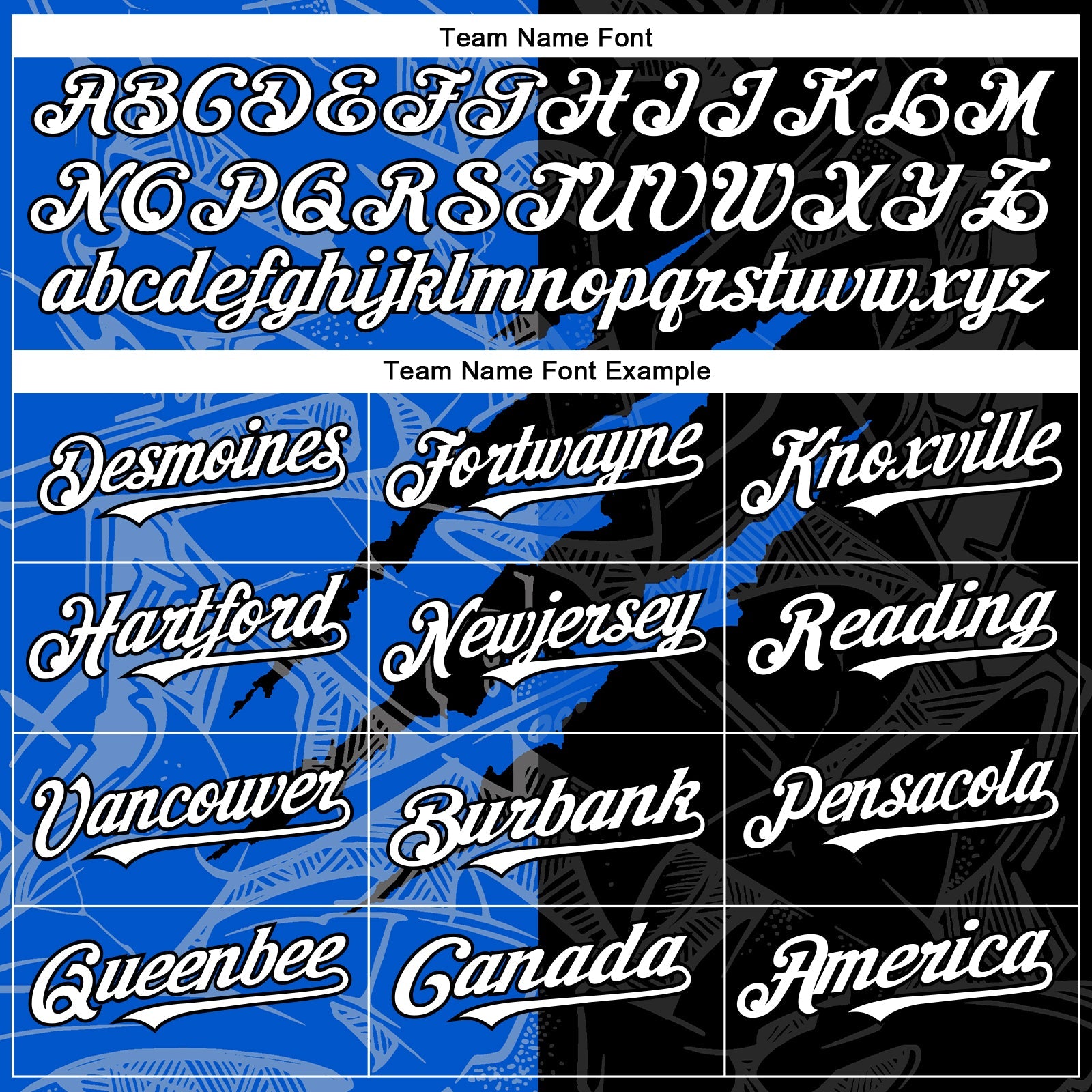 Custom Graffiti Pattern White Black-Thunder Blue 3D Scratch Authentic Baseball Jersey - Sky-Custom