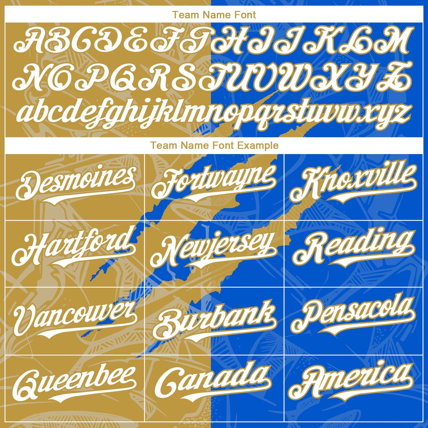 Custom Graffiti Pattern White Thunder Blue-Old Gold 3D Scratch Authentic Baseball Jersey - Sky-Custom