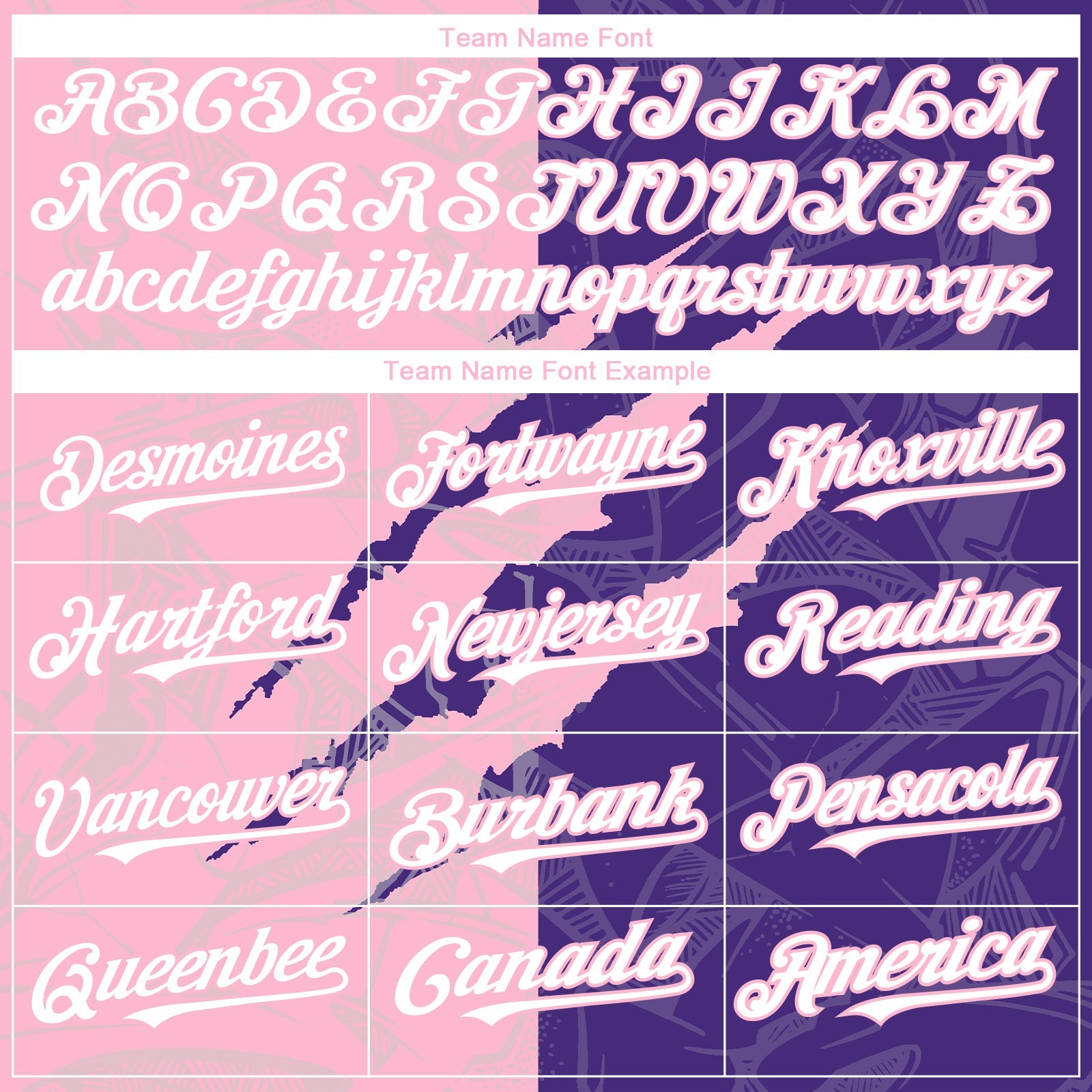 Custom Graffiti Pattern White Purple-Light Pink 3D Scratch Authentic Baseball Jersey - Sky-Custom