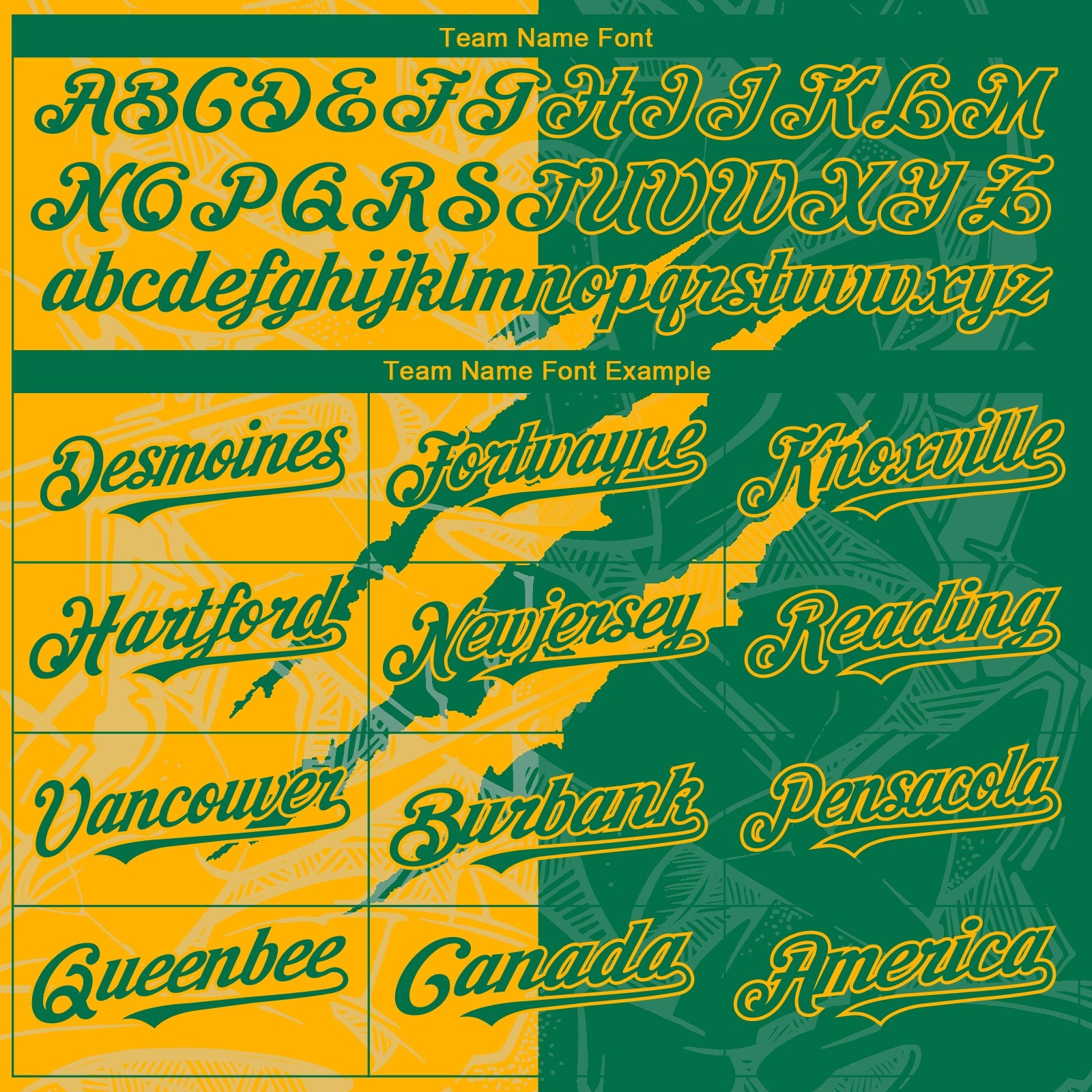 Custom Graffiti Pattern Kelly Green-Gold 3D Scratch Authentic Baseball Jersey - Sky-Custom