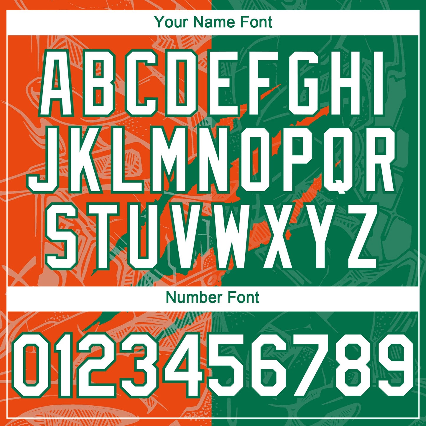Custom Graffiti Pattern White Kelly Green-Orange 3D Scratch Authentic Baseball Jersey - Sky-Custom