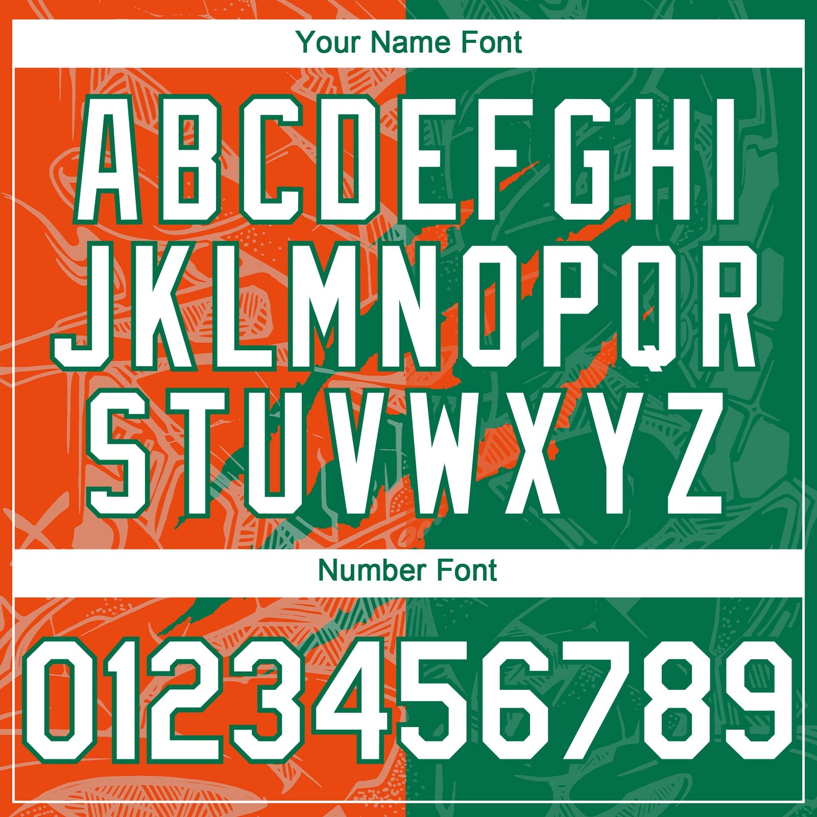 Custom Graffiti Pattern White Kelly Green-Orange 3D Scratch Authentic Baseball Jersey - Sky-Custom
