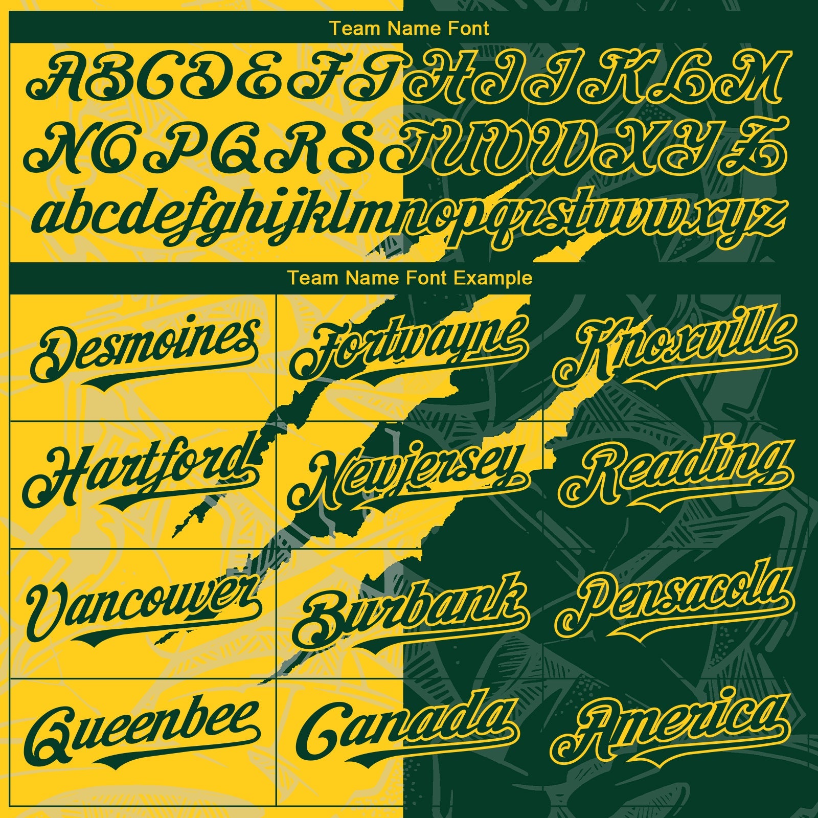 Custom Graffiti Pattern Green-Yellow 3D Scratch Authentic Baseball Jersey - Sky-Custom