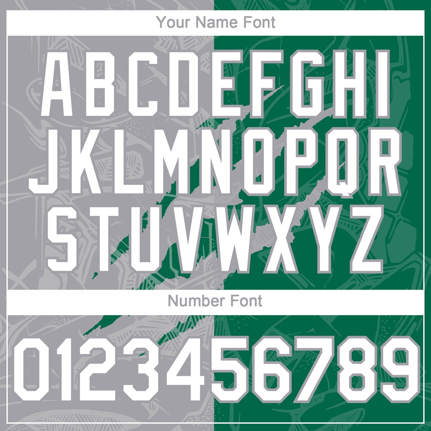 Custom Graffiti Pattern White Kelly Green-Gray 3D Scratch Authentic Baseball Jersey - Sky-Custom