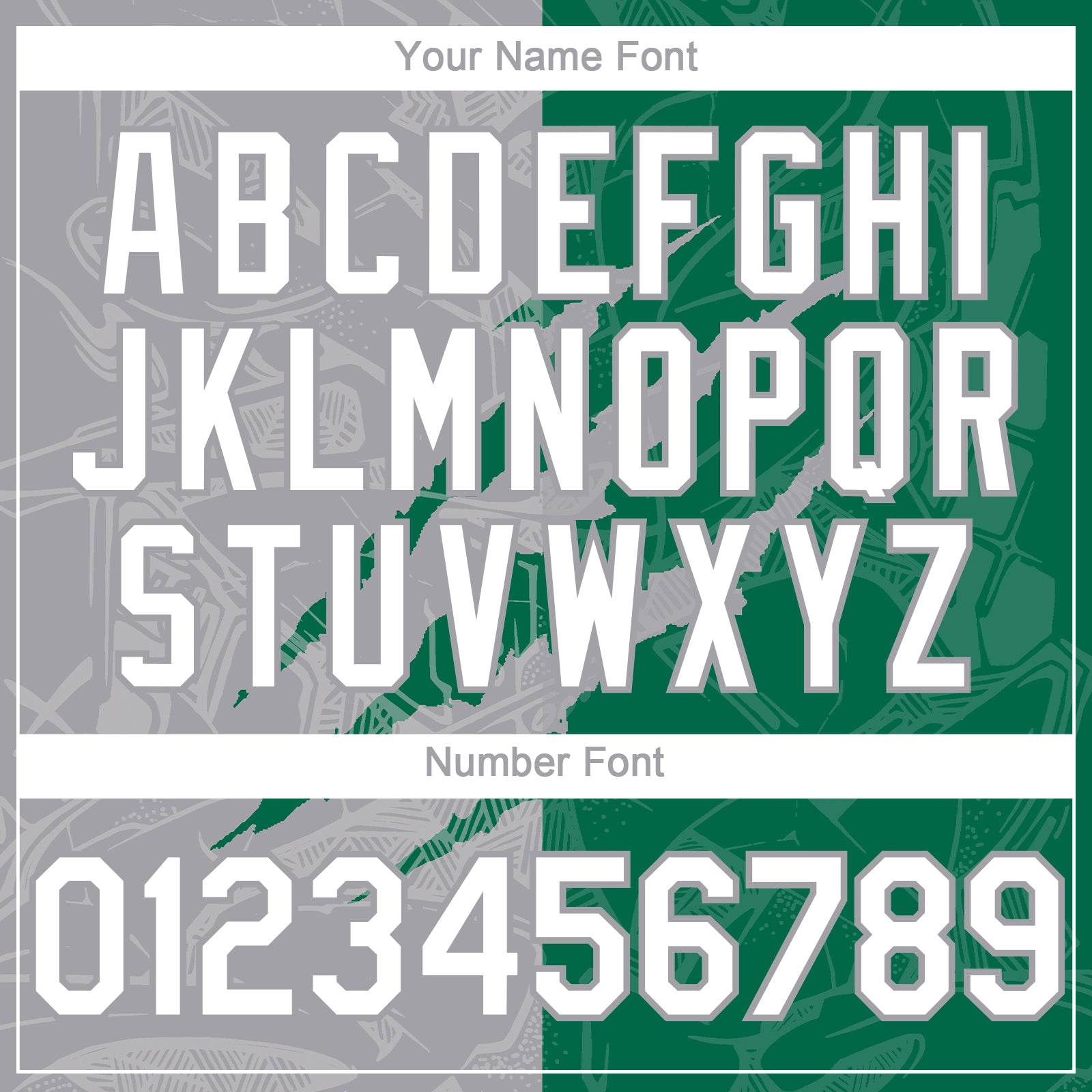 Custom Graffiti Pattern White Kelly Green-Gray 3D Scratch Authentic Baseball Jersey - Sky-Custom